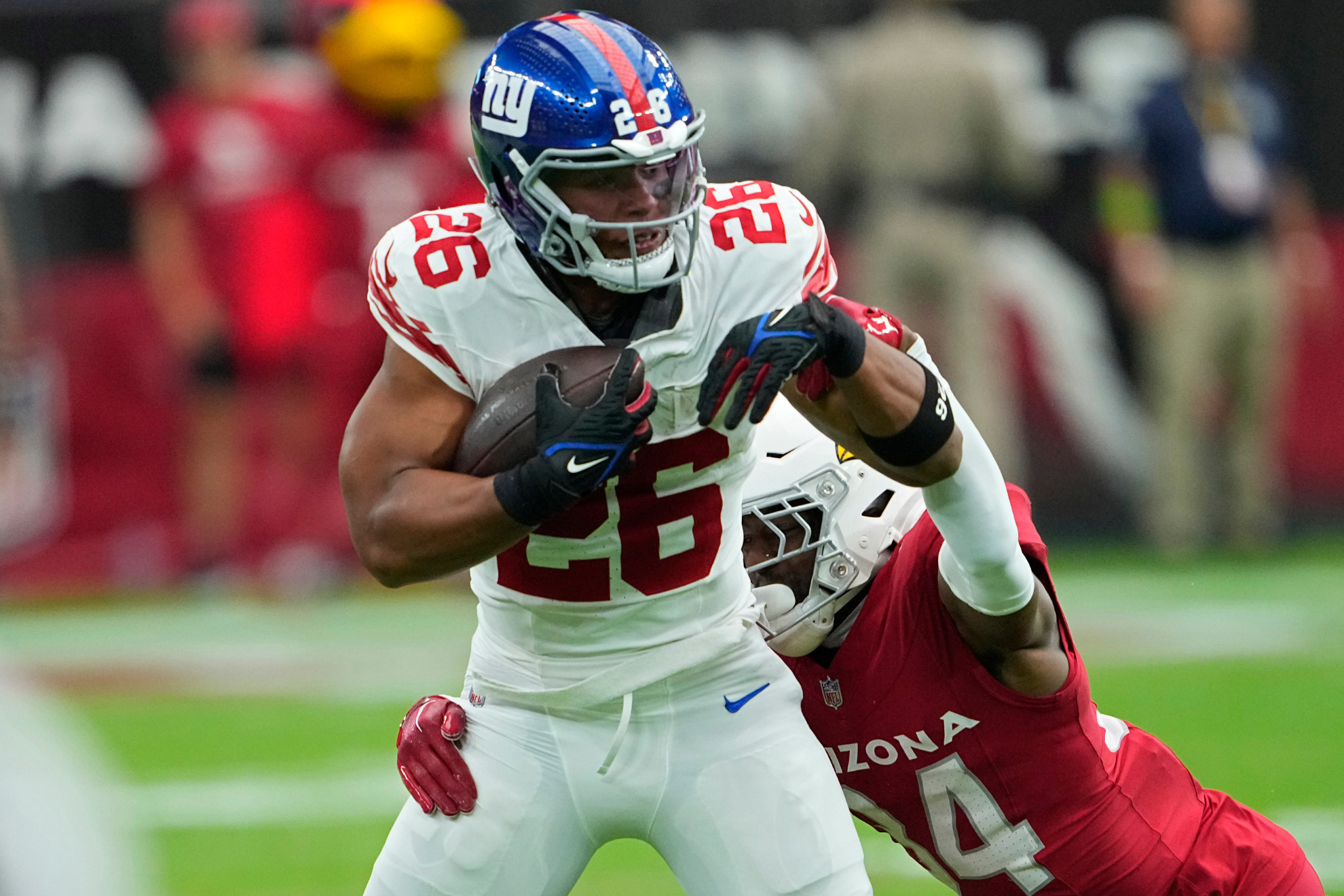A Barkley injury would be bad news for the 1-1 Giants.