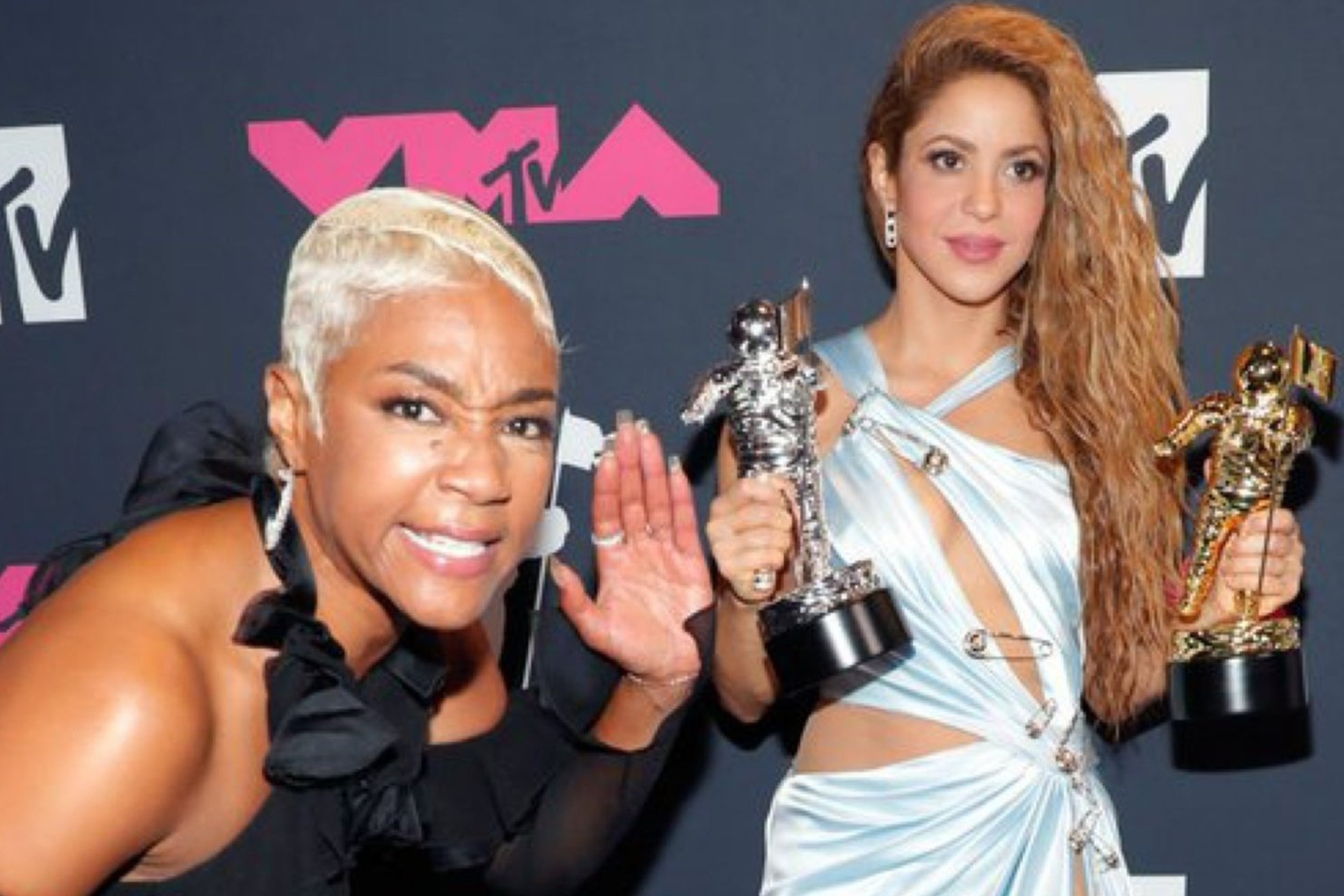 Tiffany Haddish claps back at haters who roasted her for photobombing Shakira at the VMAs