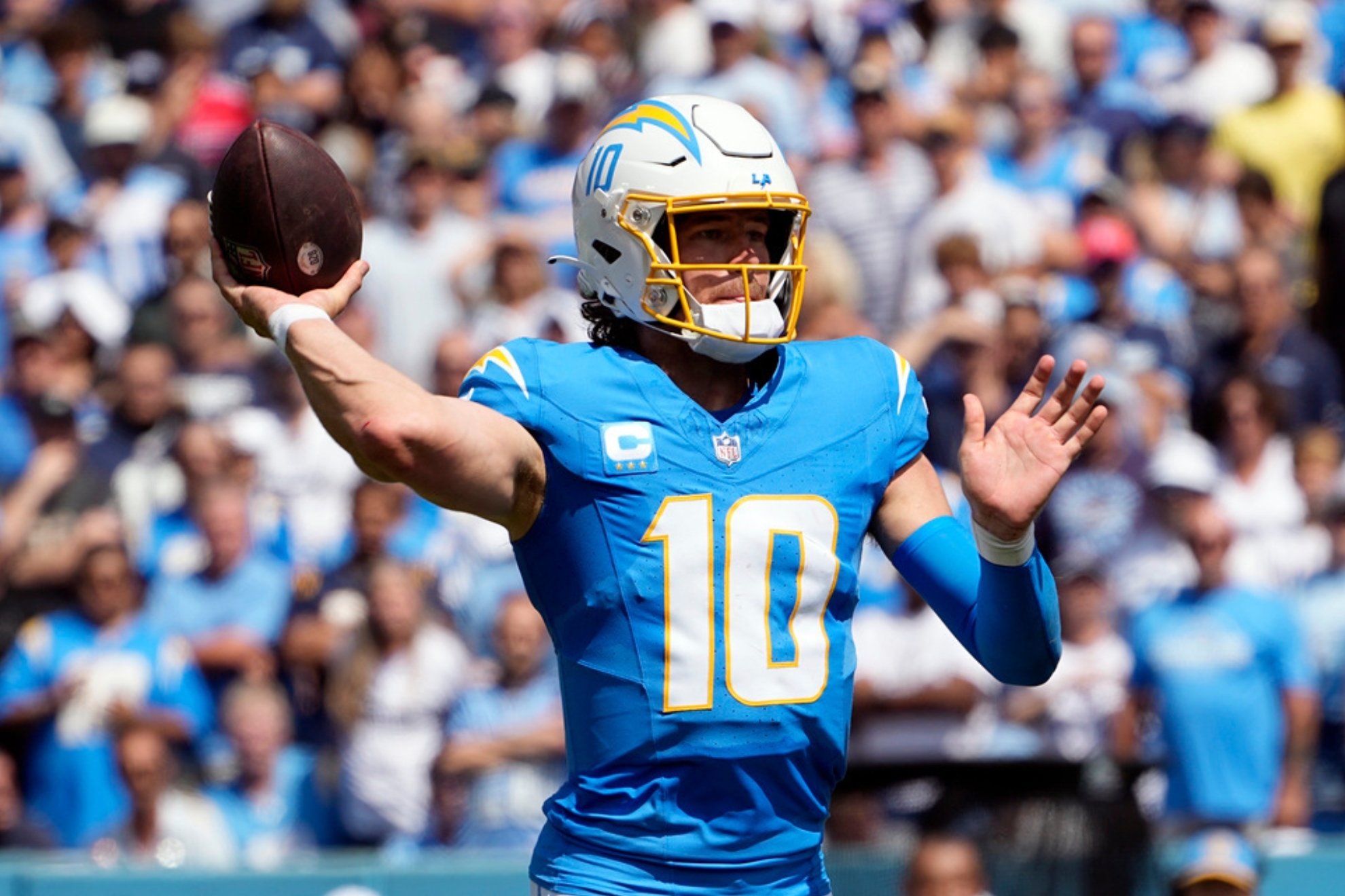 Herbert and the Chargers are 0-2 to start the season