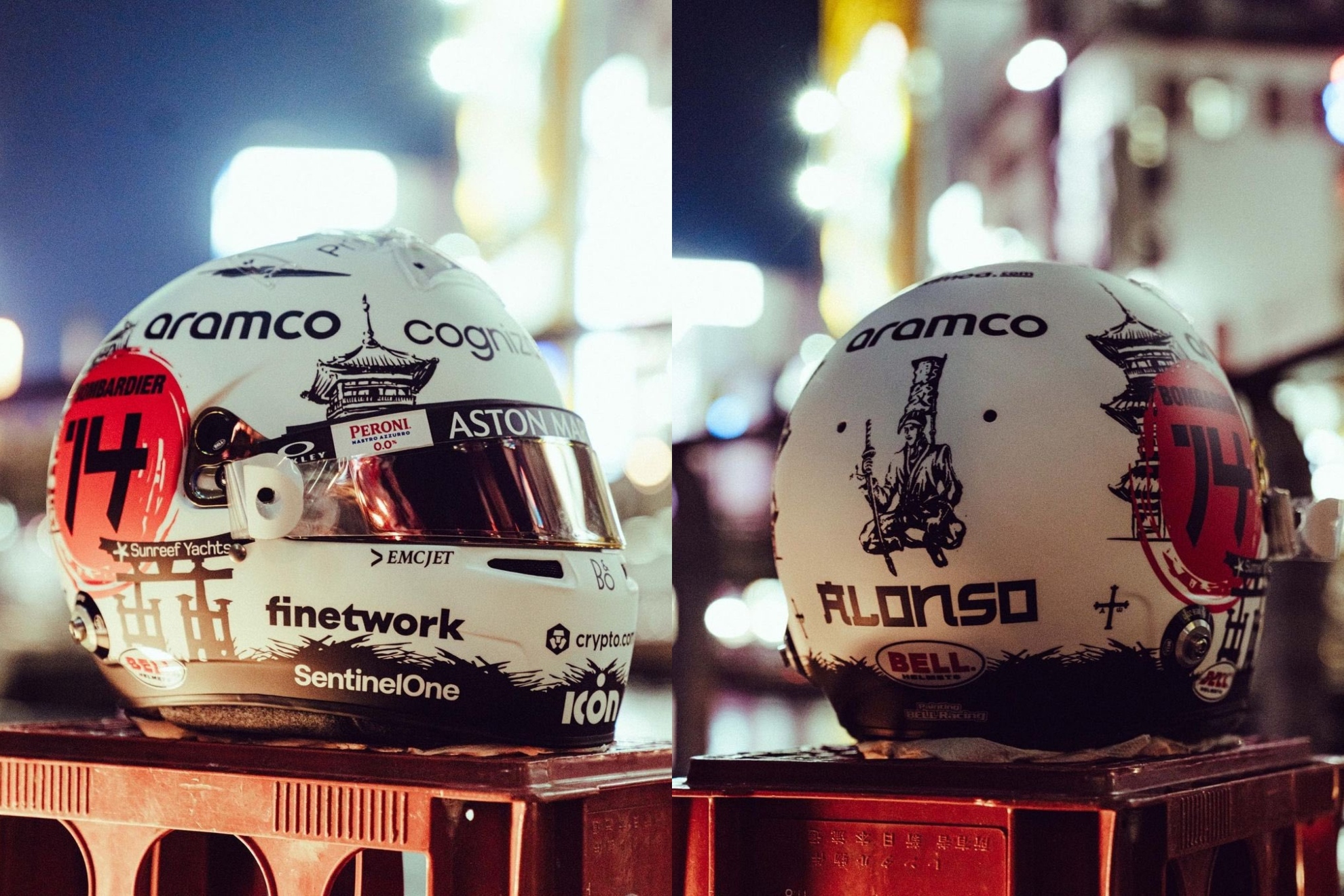 Fernando Alonso apela al espíritu del samurái en su nuevo casco