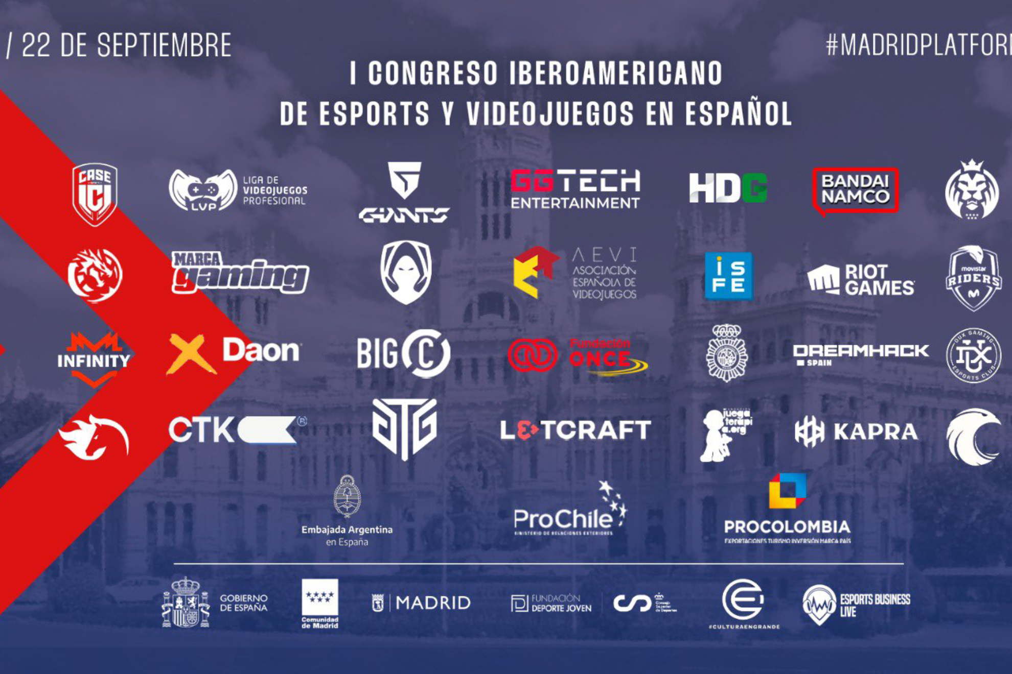 Da comienzo el I Congreso Iberoamericano de Esports y Videojuegos gracias a EBLive, Madrid Platform y Cultura en Grande
