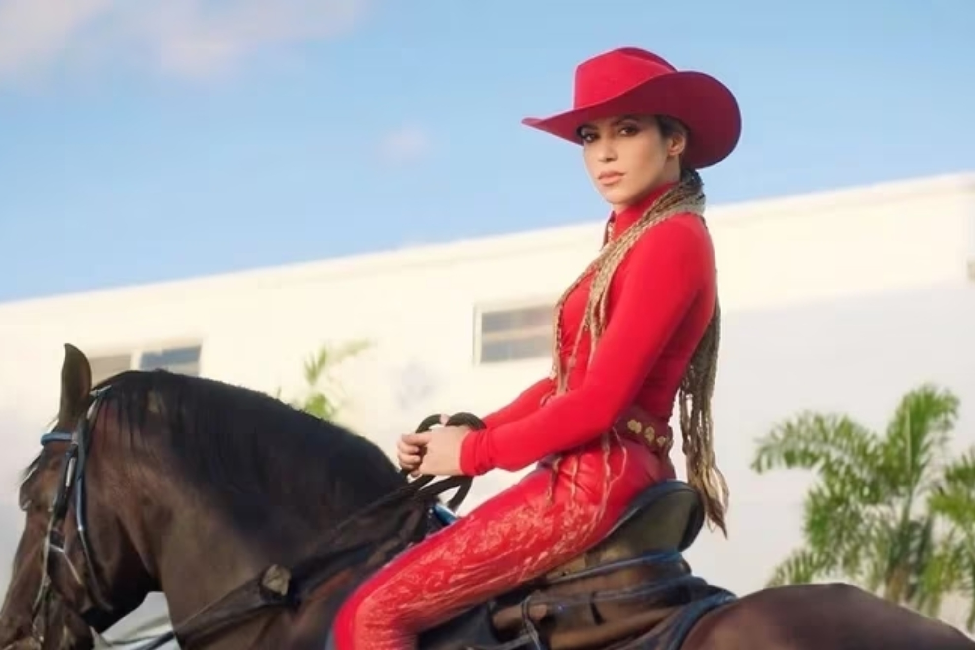 Shakira throws a jab at Piqué's father in her latest song 'El Jefe'.