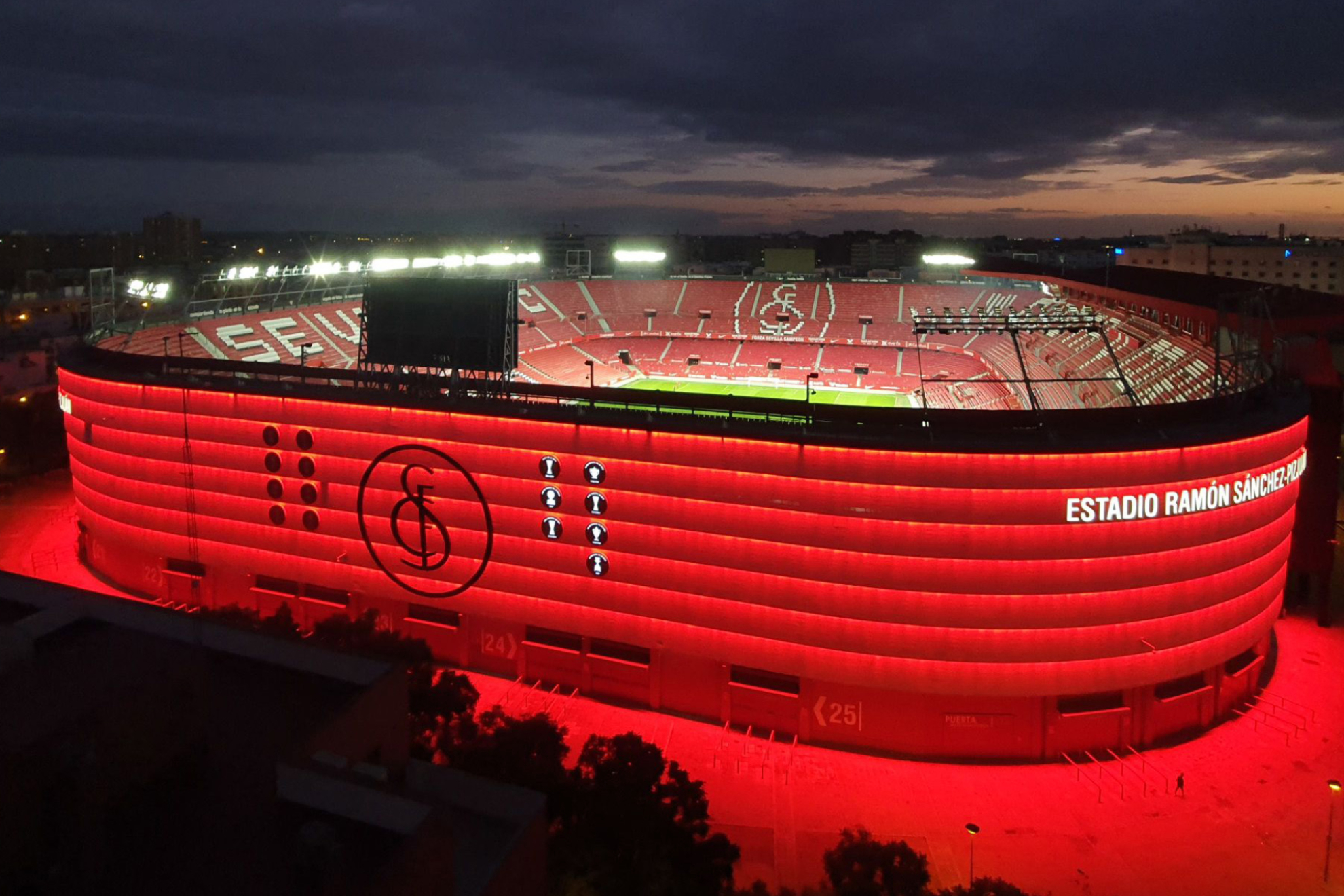 El estadio Ramón Sánchez-Pizjuán