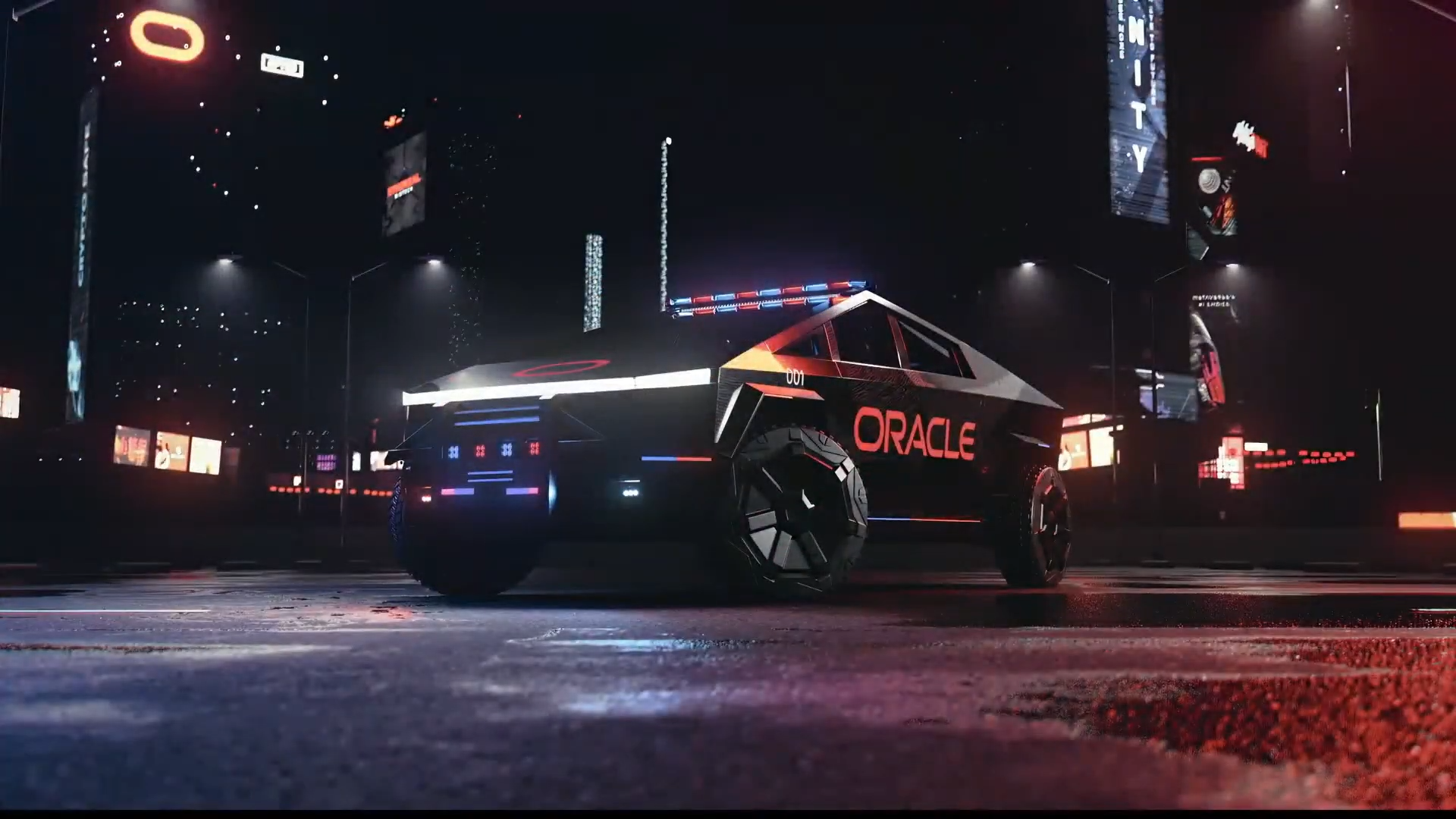 El Tesla Cybertruck ya luce como coche de Policía en Estados Unidos... y parece un Red Bull