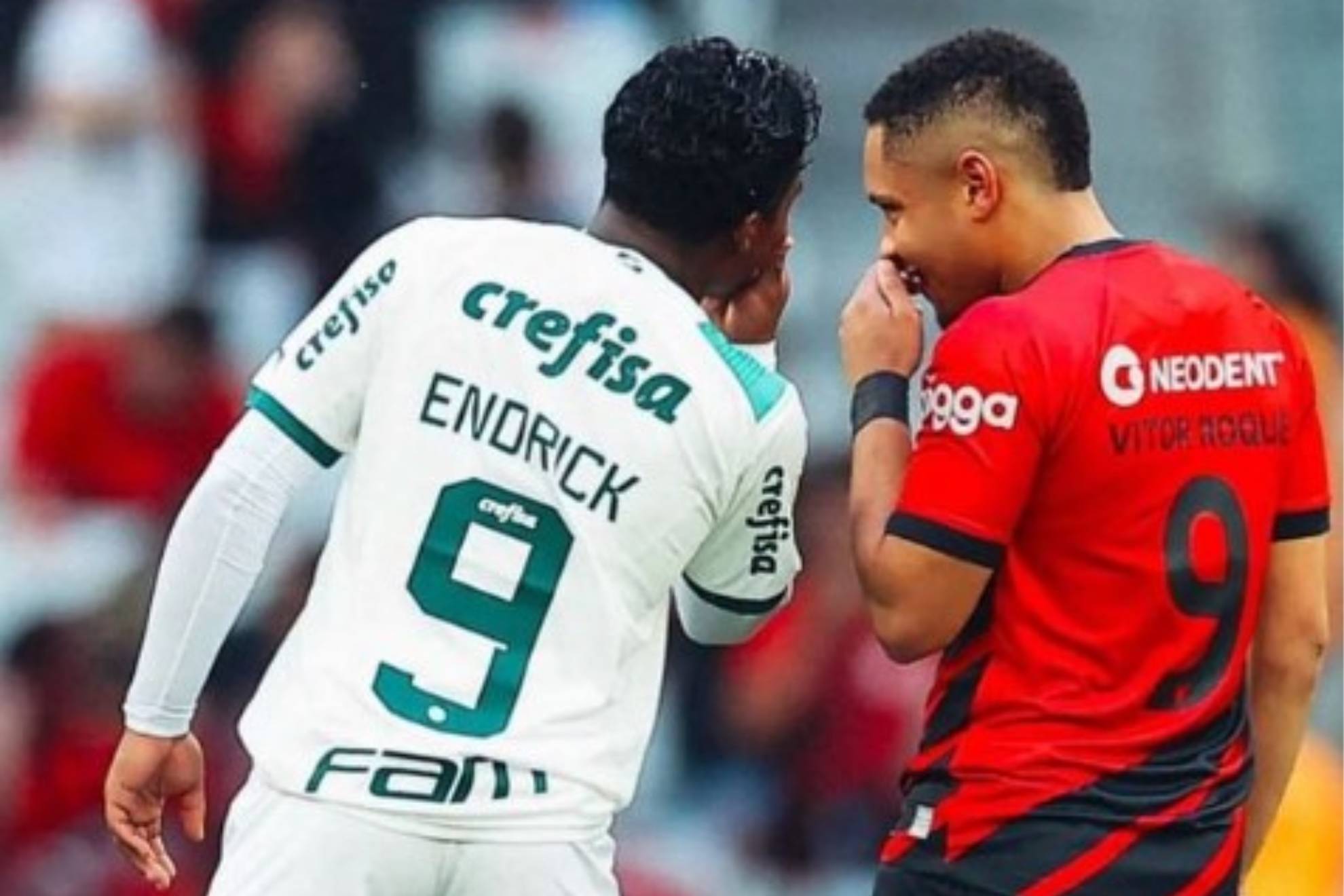 Endrick manda un mensaje cariñoso a Vitor Roque: "Vas a volver más fuerte, tigrinho"