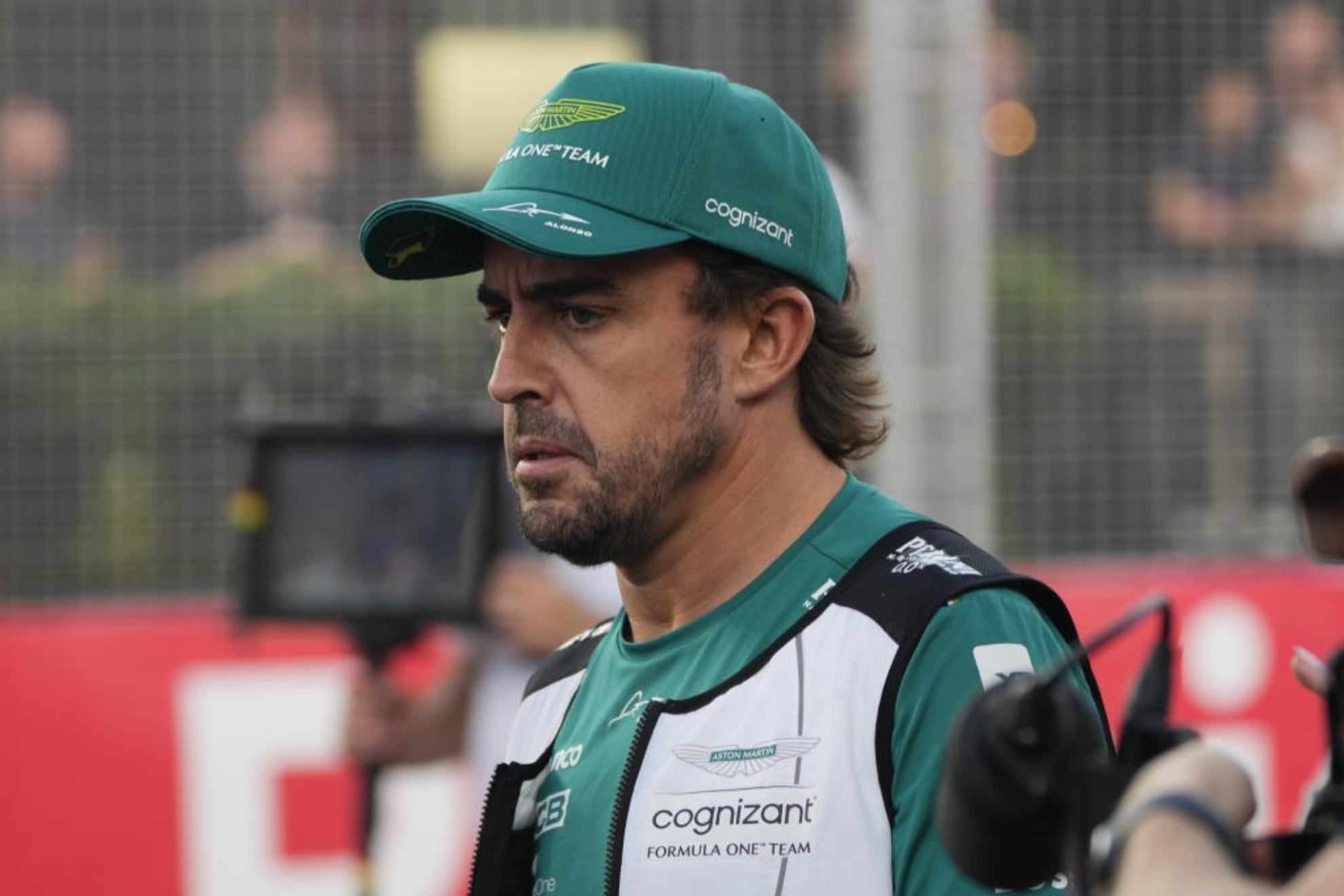 Fernando Alonso, antes de la sesión de clasificación en Suzuka.