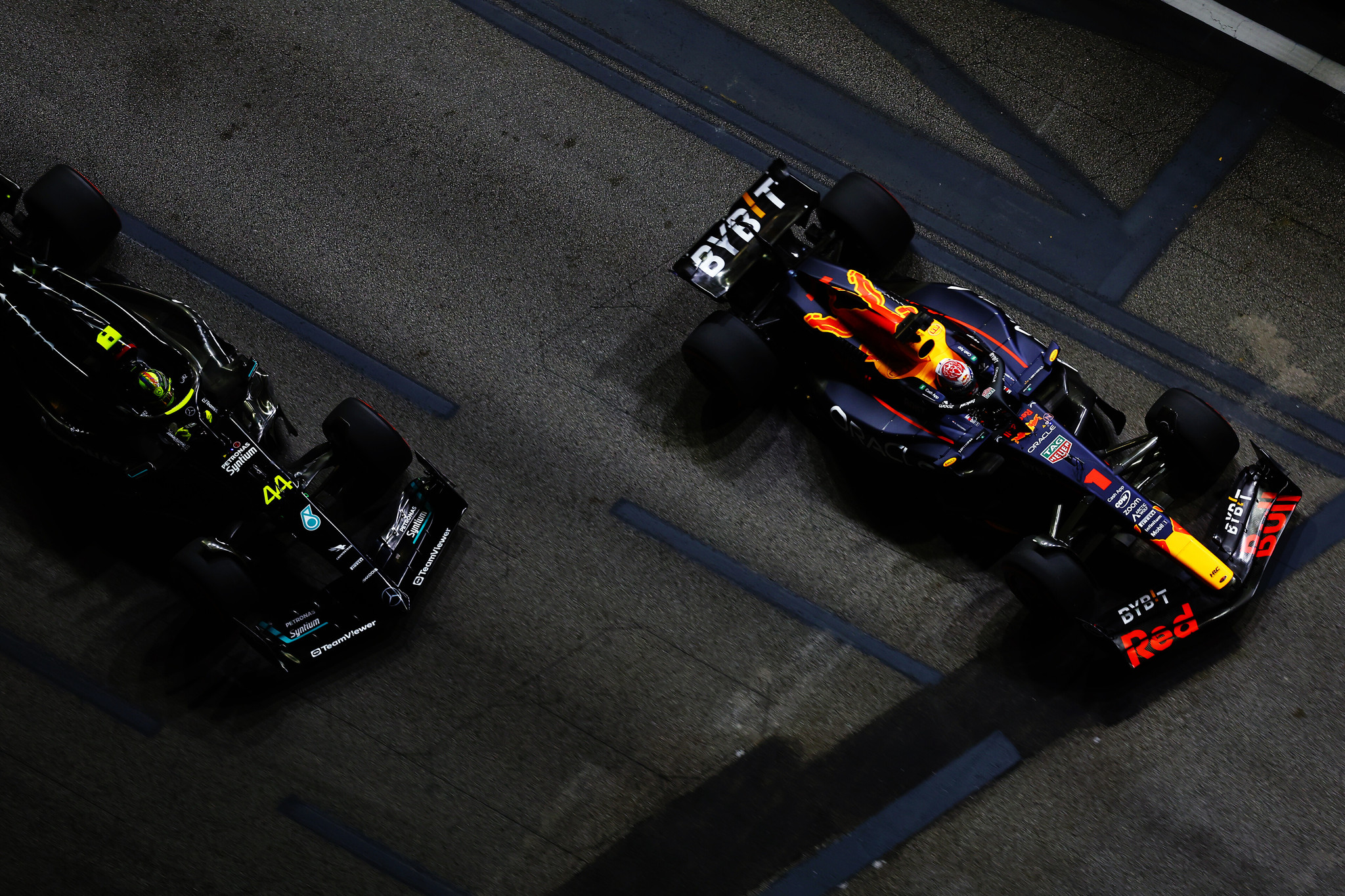 Verstappen y Hamilton, en la pasada cita de Singapur