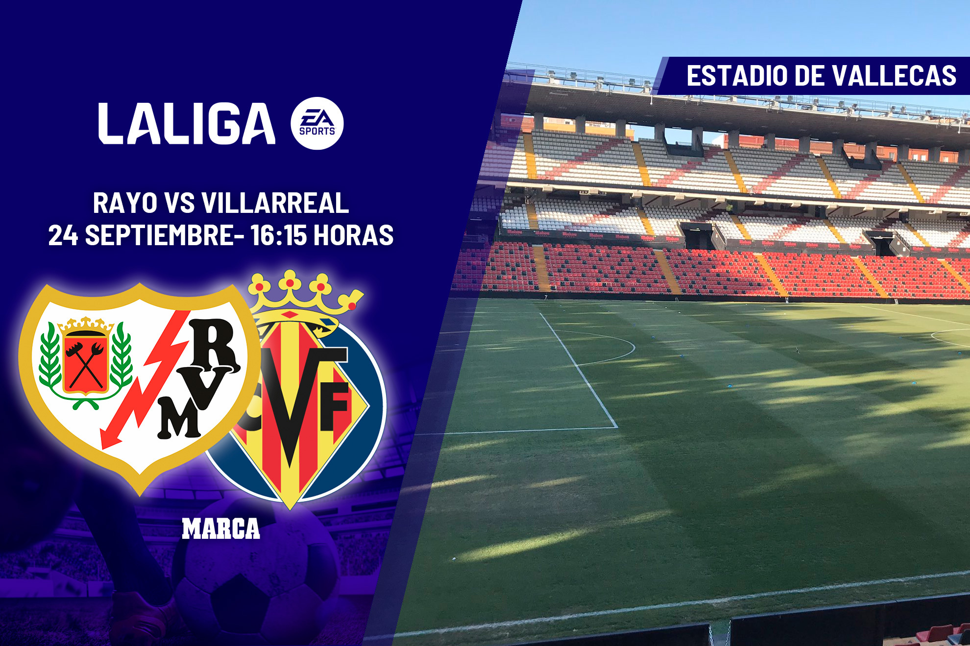 Rayo - Villarreal: horario y dónde ver en TV hoy el partido de la jornada 6 de LaLiga EA Sports