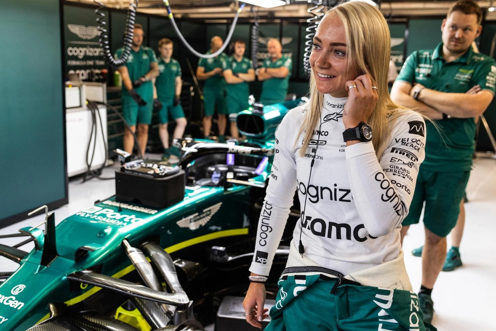 Jessica Hawkins es la primera mujer en probar un F1 actual