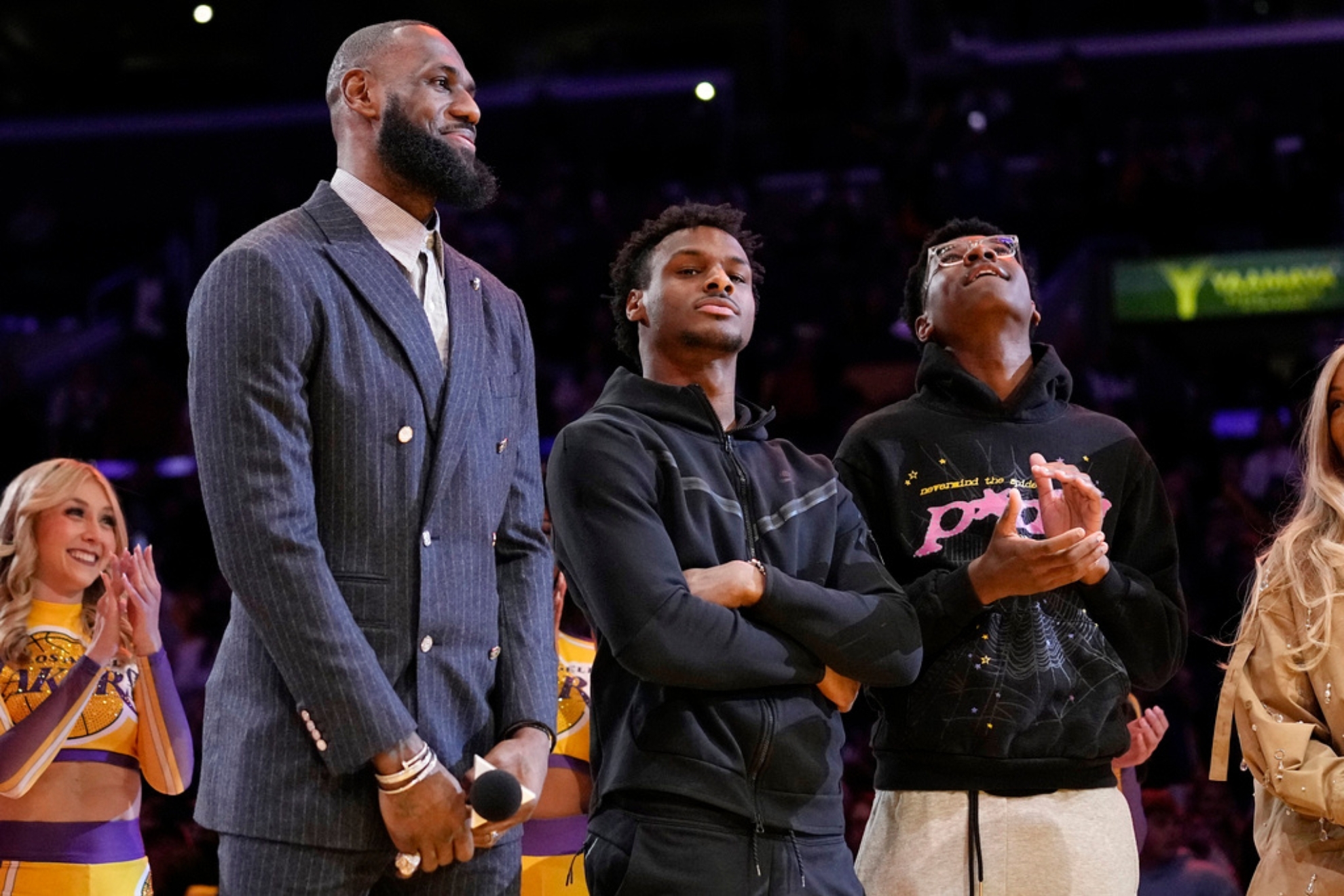 Bronny is still not cleared to play but will be available soon