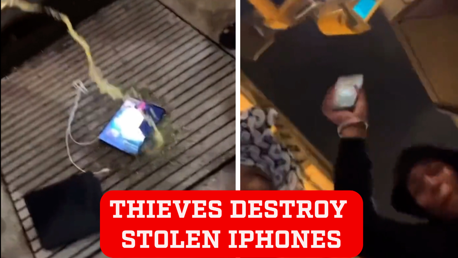 Thieves frantically destroy stolen iPhones in Philadelphia after realizing they're being tracked by police