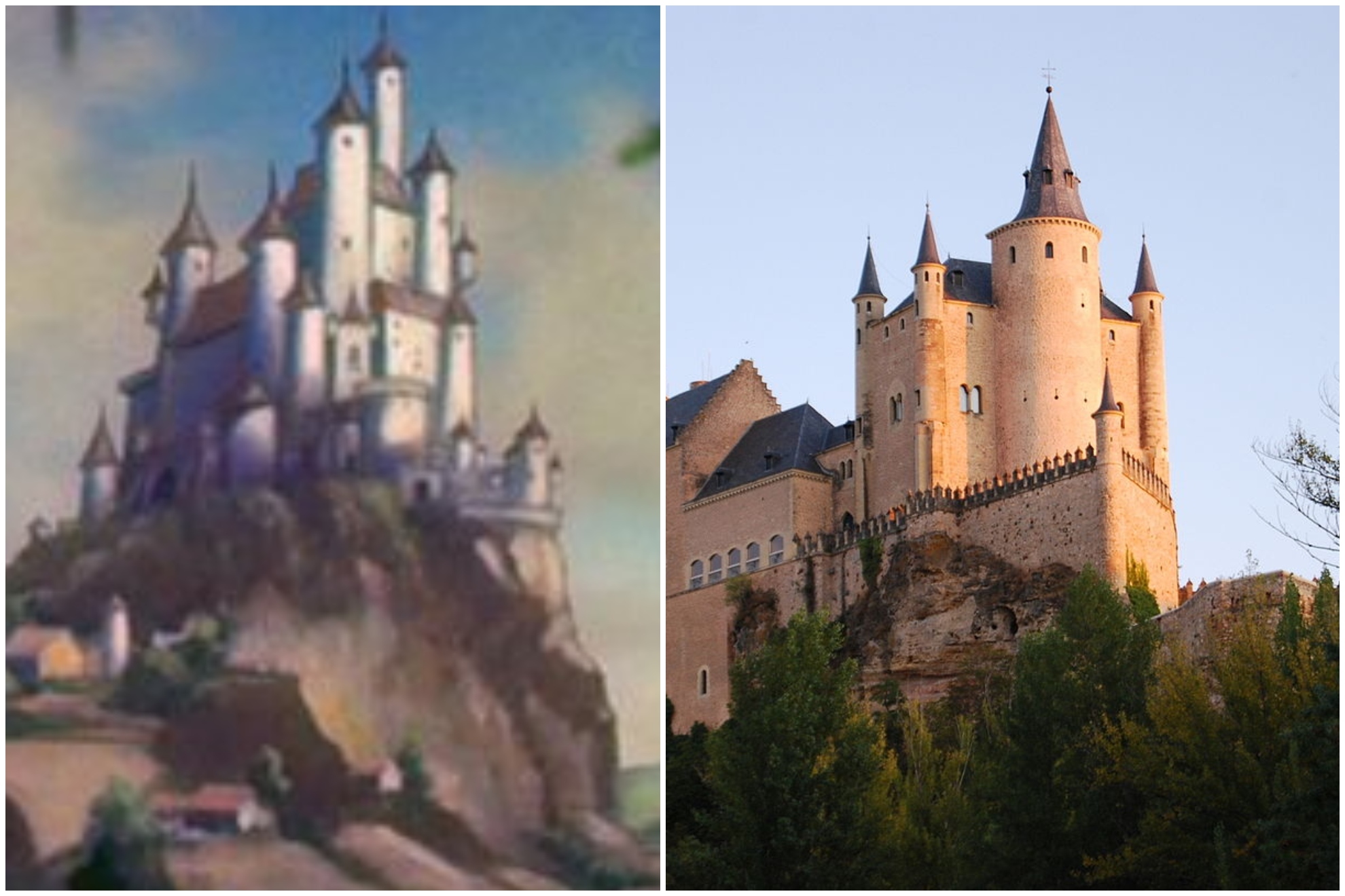 Los lugares que inspiraron a Disney para sus películas más icónicas: un monumento de España aparece en 'Blancanieves'