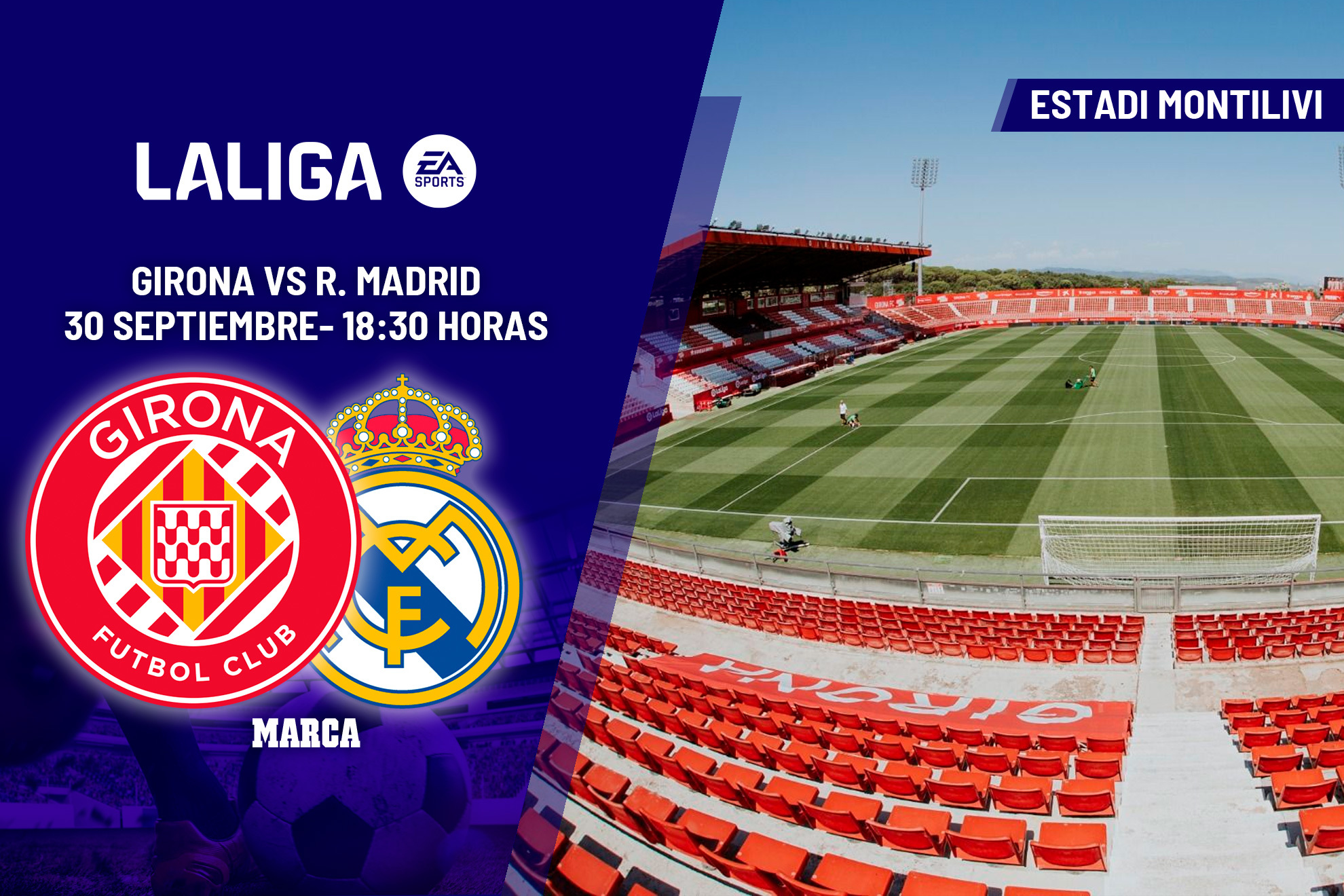 Girona - Real Madrid: horario y dónde ver en TV hoy el partido de la jornada 8 de LaLiga EA Sports