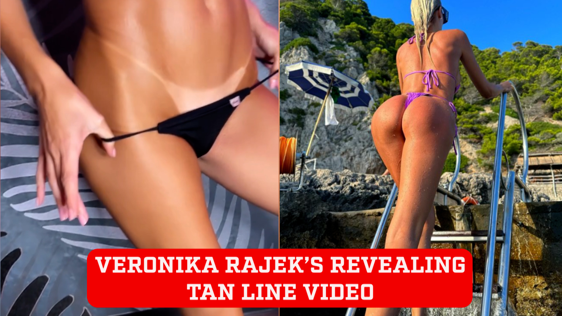 Veronika Rajek almost reveals all in tantalizing bikini tan line video: Smoke show city