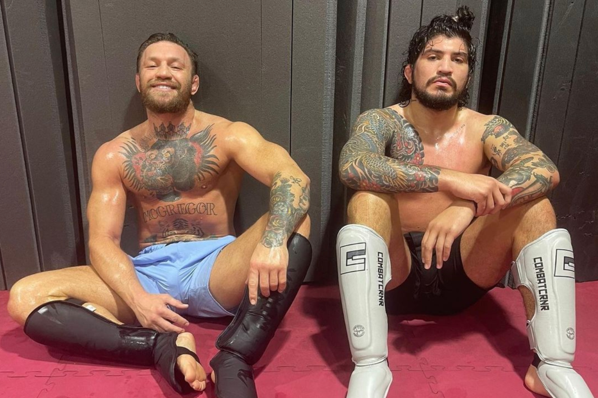 Conor McGregor after sparring with Dillon Danis
