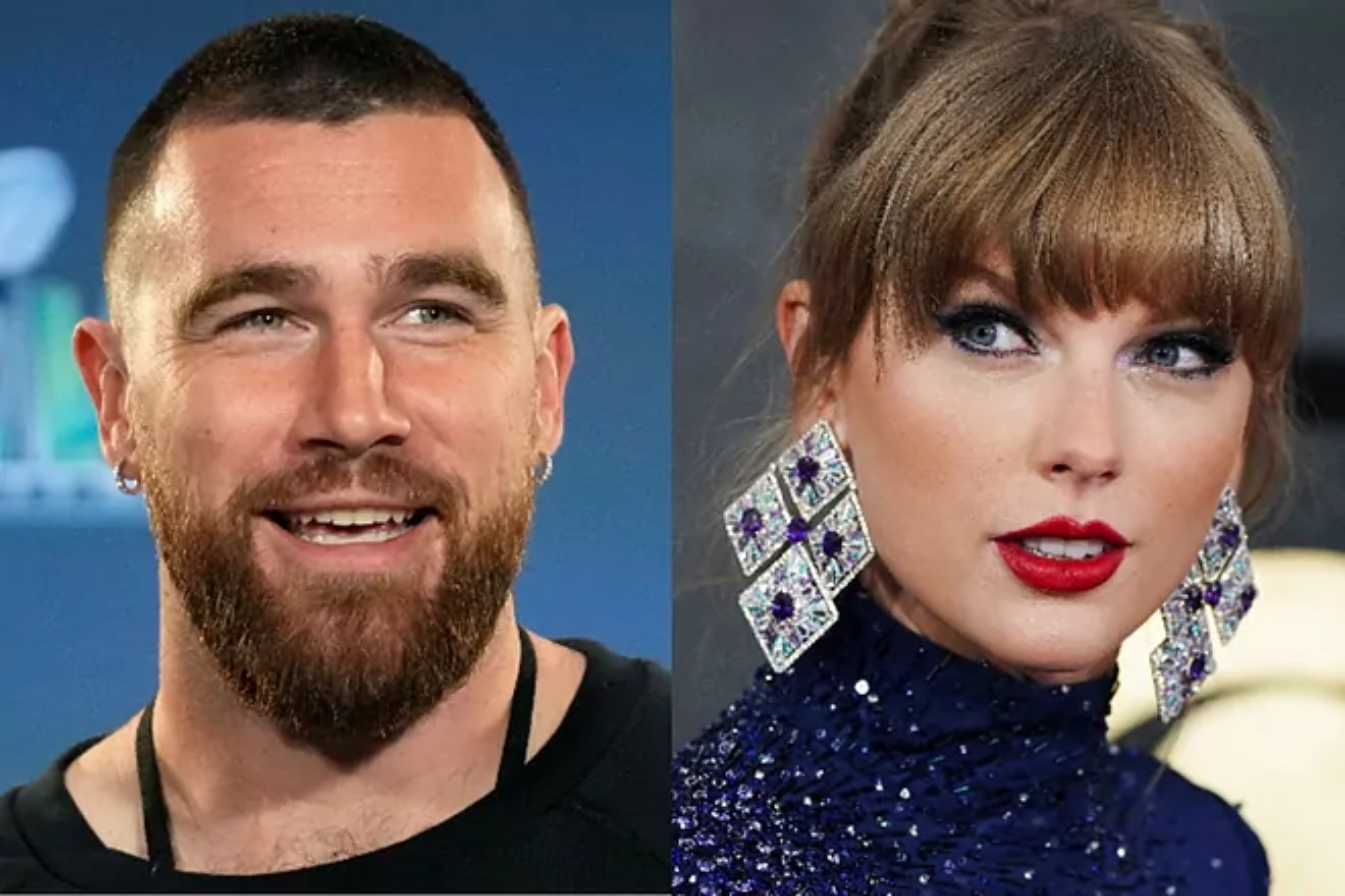 Travis Kelce is seen leaving Taylor Swift's NYC apartment in her car after spending the night