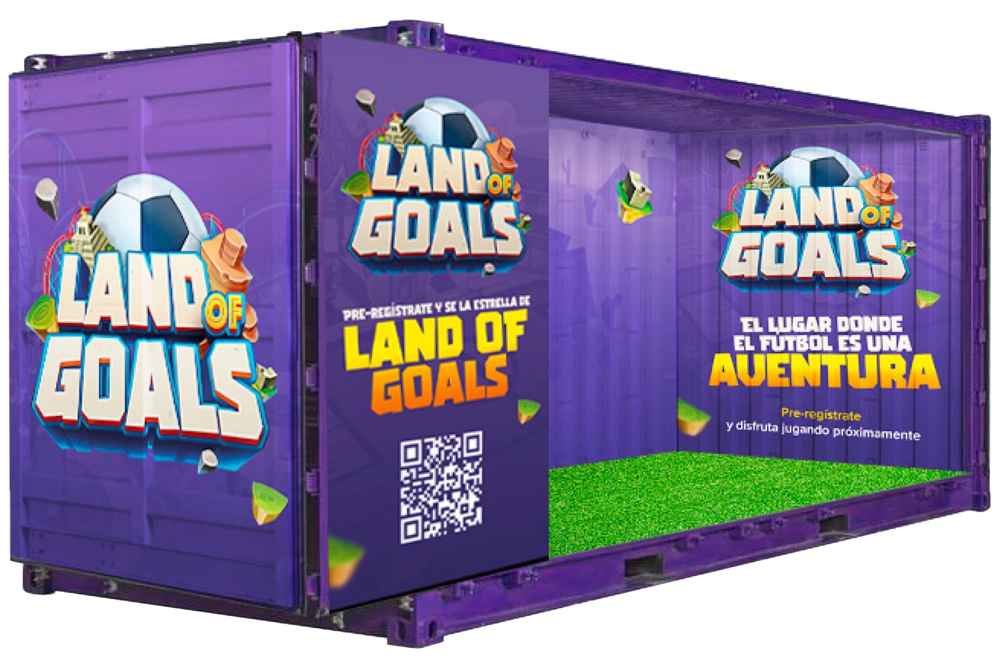 As es el container donde los participantes testan el juego y luego pasan a los campos a jugar.