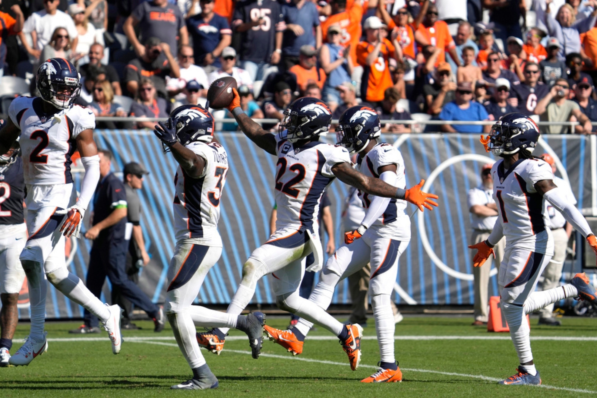 Broncos sealed their win with a late interception