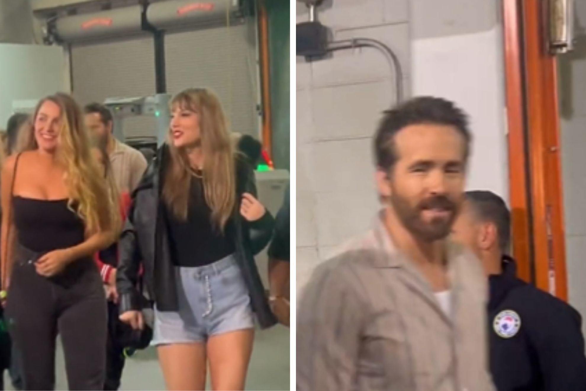 Taylor Swift at Chiefs game with Blake Lively, Ryan Reynolds and Hugh Jackman