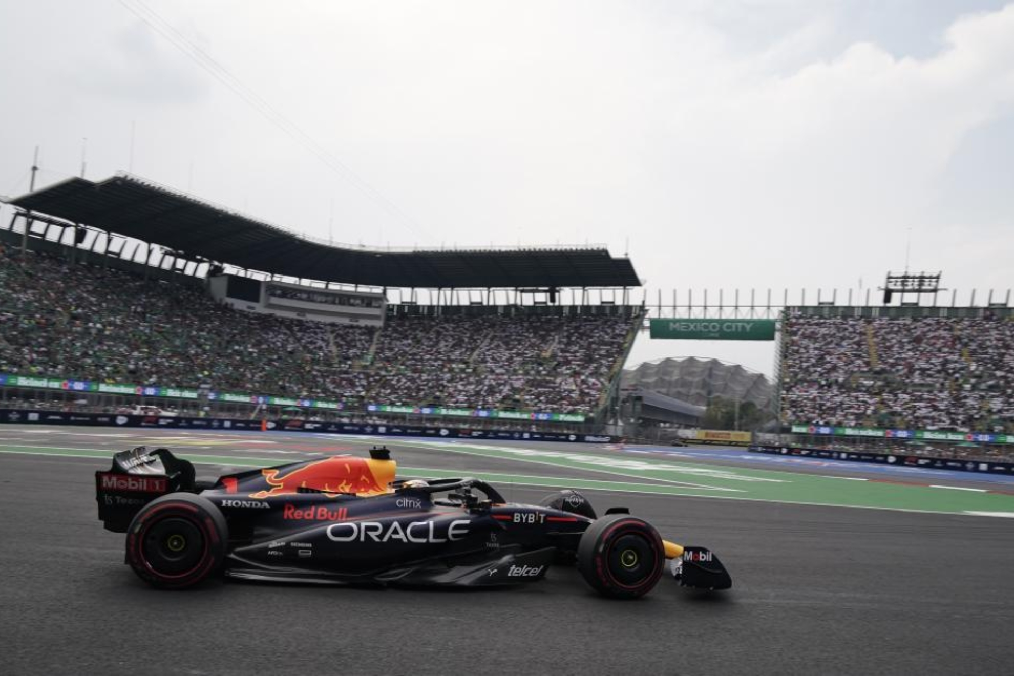 Max Verstappen, en la zona del Estadio, en México, en 2022.