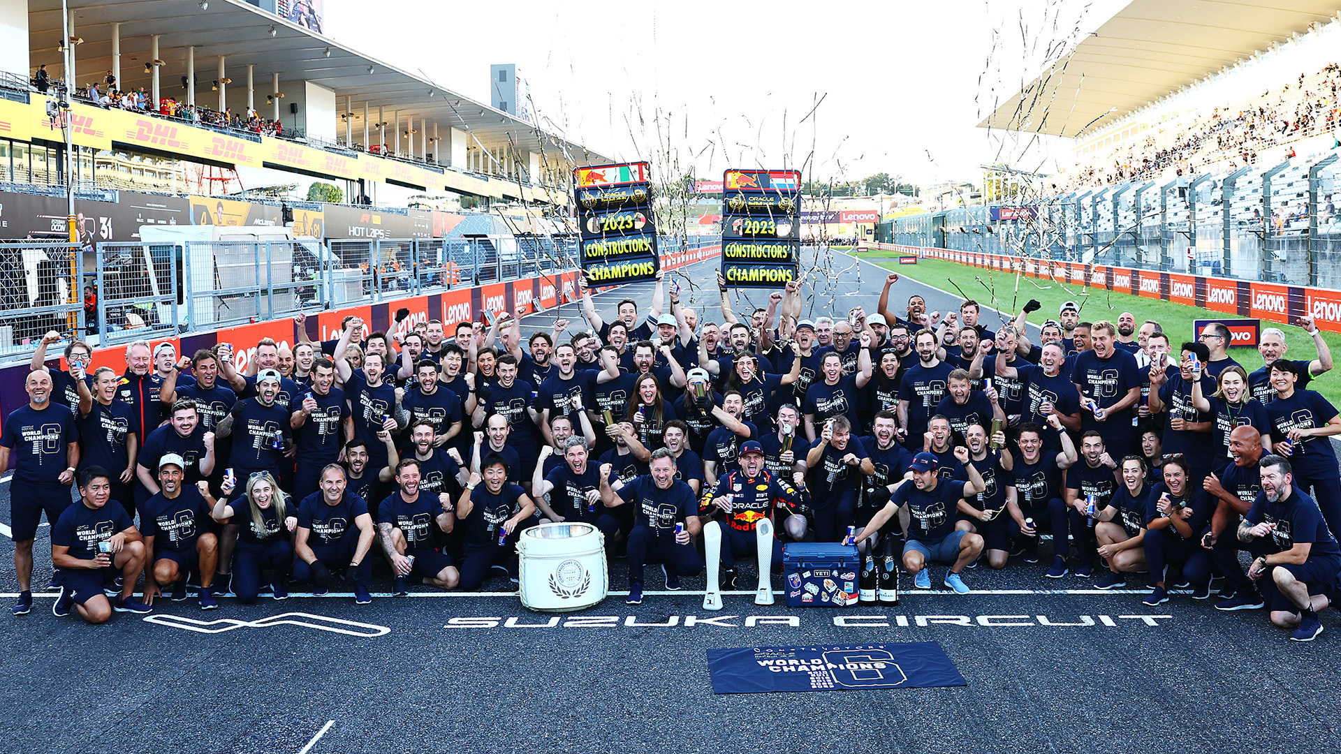 Red Bull celebra su sexto título de constructores