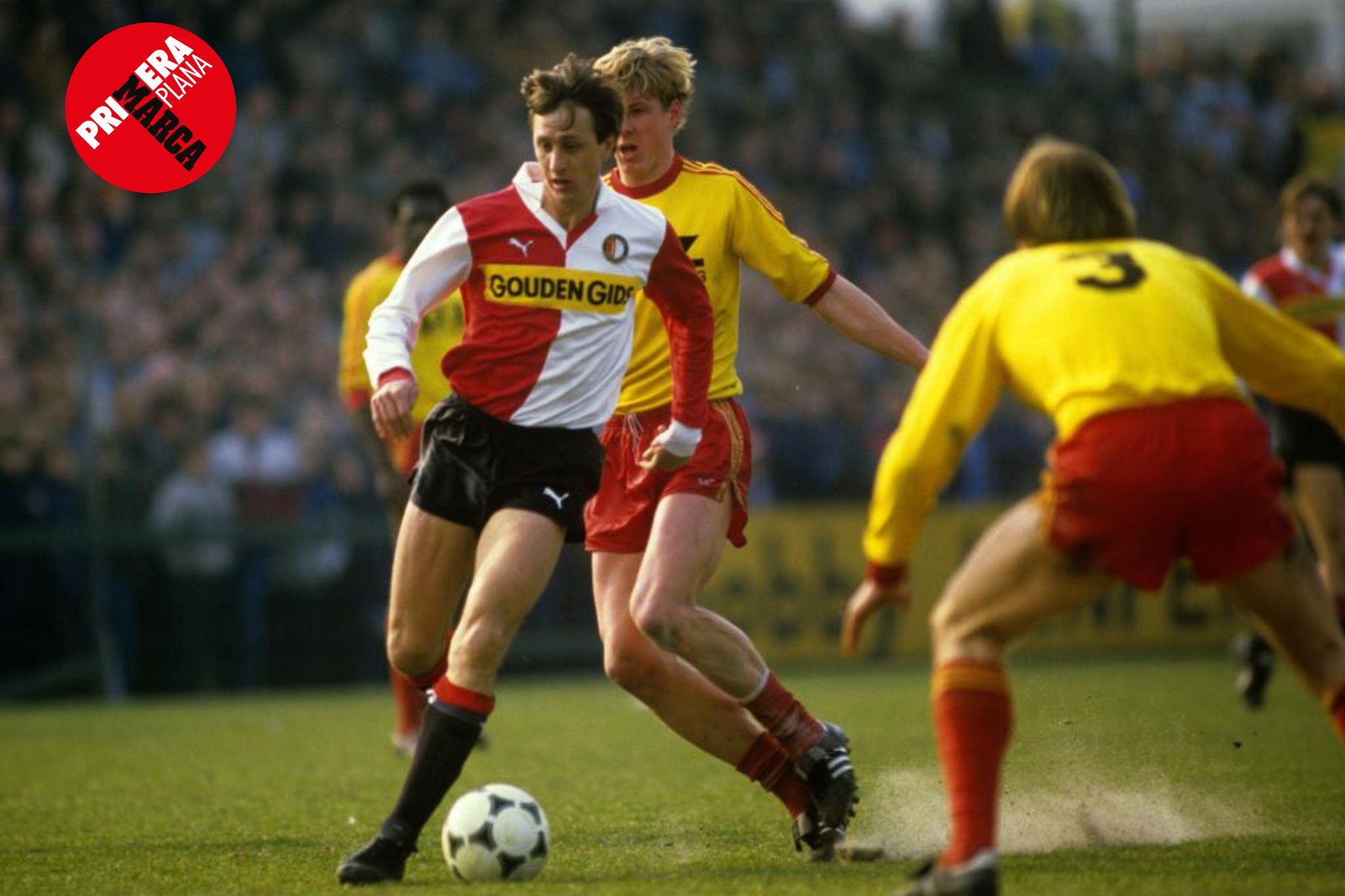 El holandés revolucionó el fútbol de su equipo, el gran rival de su casa de siempre, el Ajax