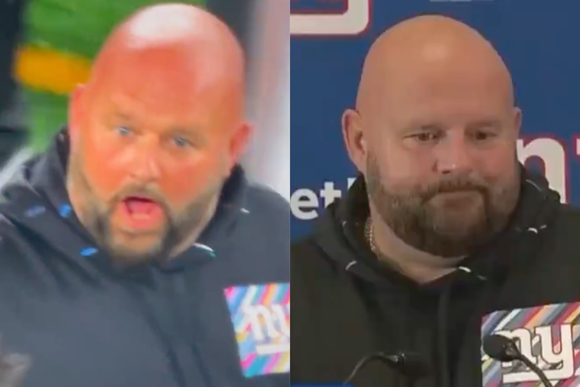 Brian Daboll did not have a good time on Monday Night Football.