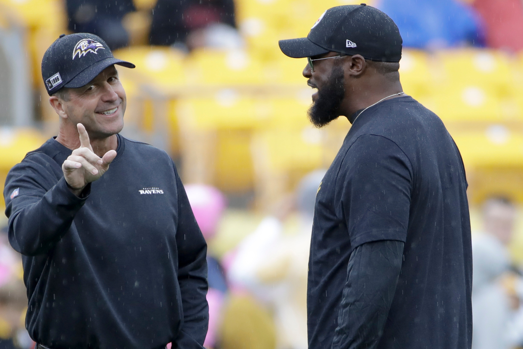Harbaugh and Tomlin meet yet again on Sunday.