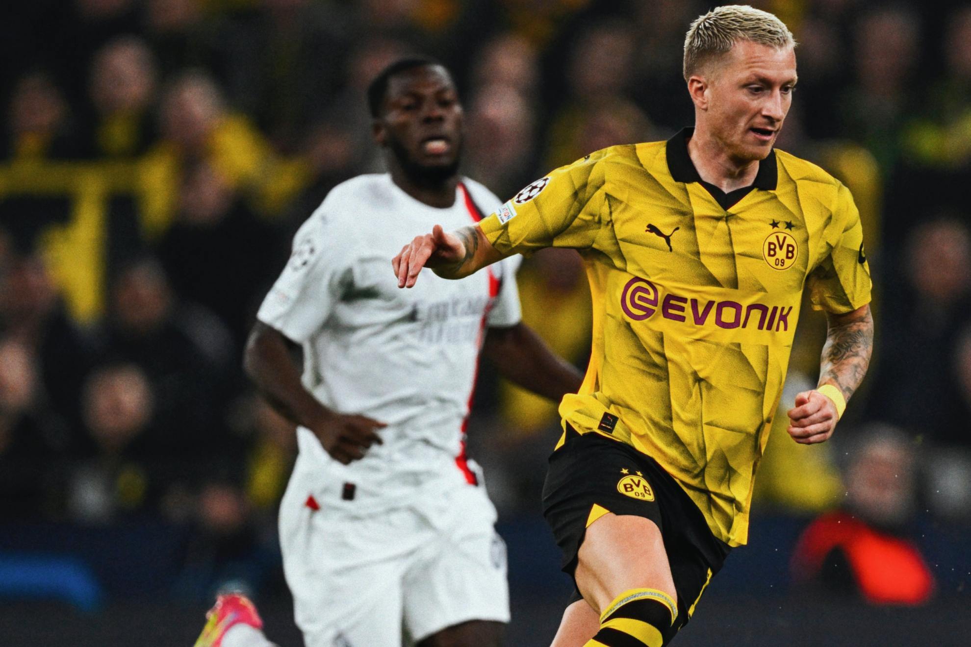 Marco Reus contra el Milan.