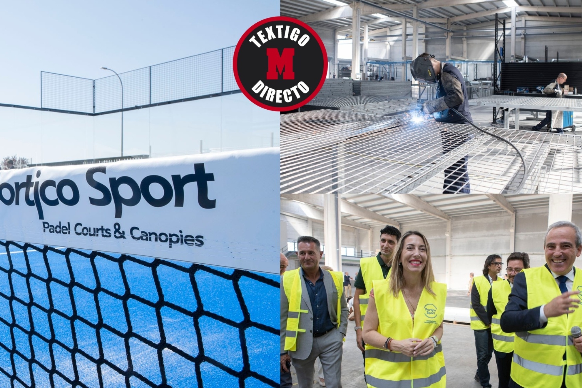 Portico Sport  inaugura su nueva instalación pionera: podrá construir 2.000 pistas de pádel al año