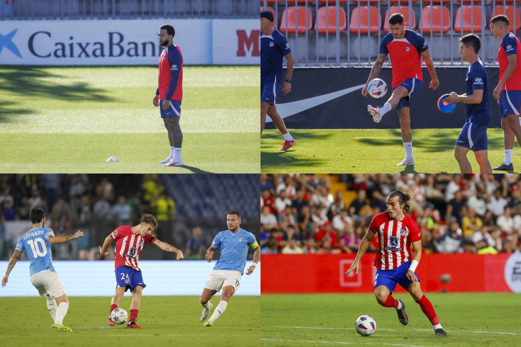 Memphis, Giménez, Barrios y Soyuncu, cuatro lesionados del Atlético.
