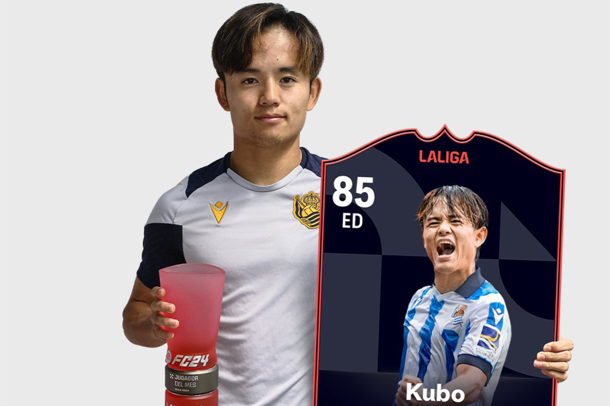 Take Kubo mejora increíblemente su carta en el EA Sports FC 24 como jugador del mes de LaLiga