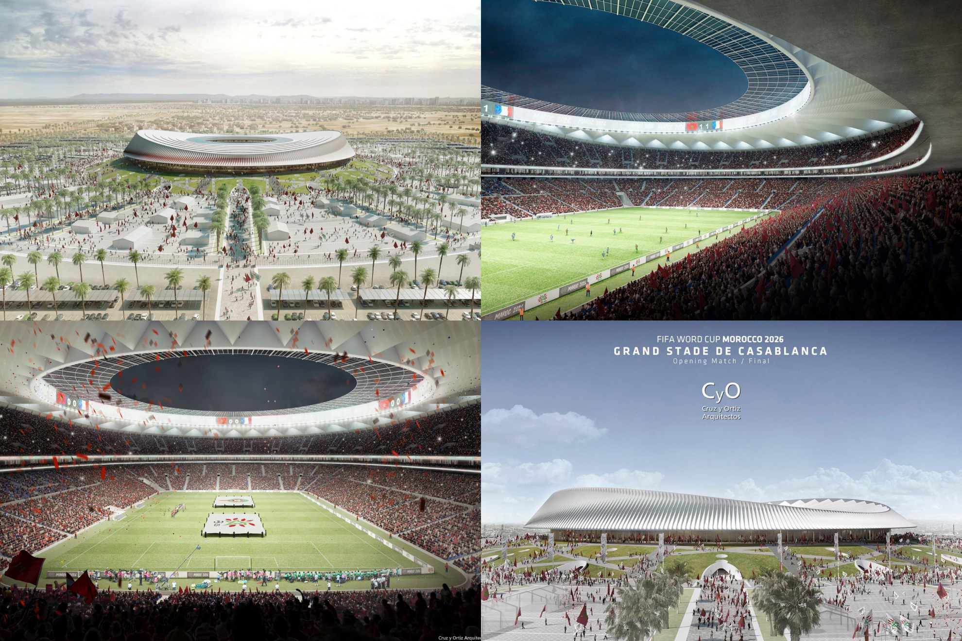 Maqueta del futuro Gran Estadio de Casablanca