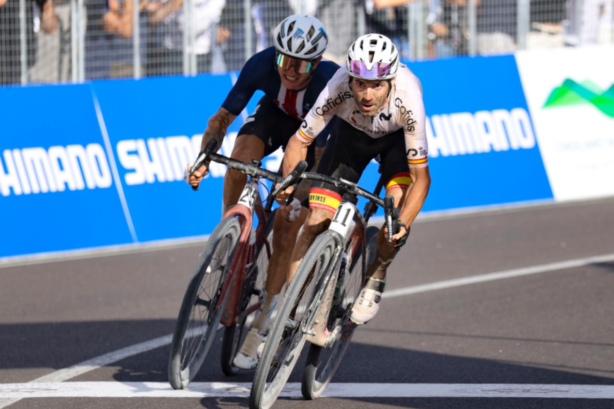 Valverde aún está para vencer sprints: meritorio 'rush' final para 'ganar' la medalla de chocolate en el Mundial