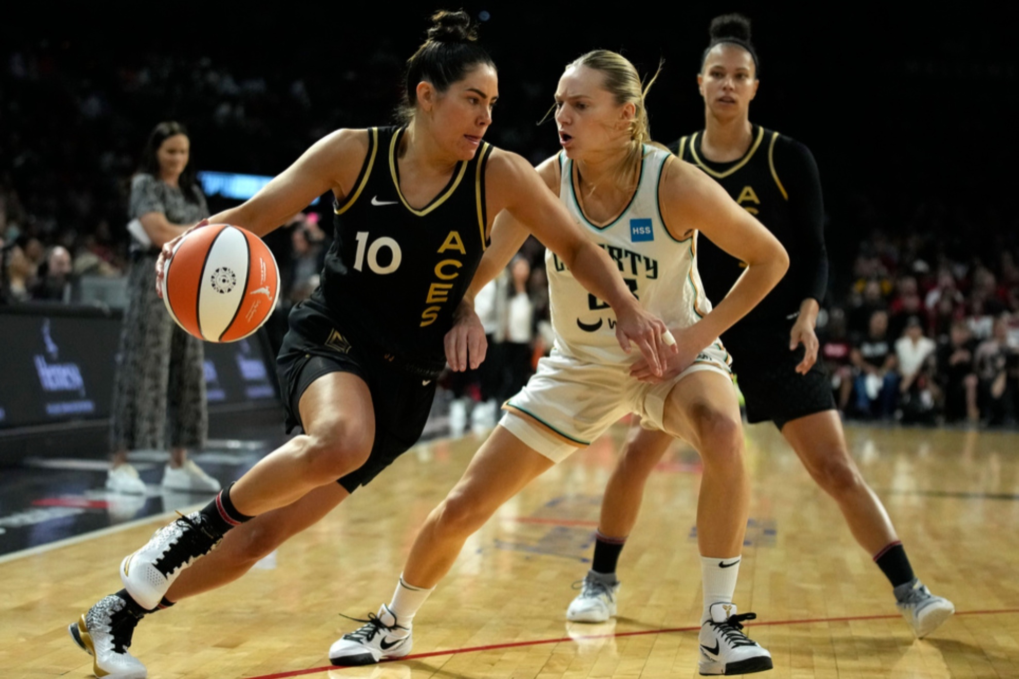The Las Vegas Aces won Game 1 of the WNBA Finals 99-82 against the New York Liberty