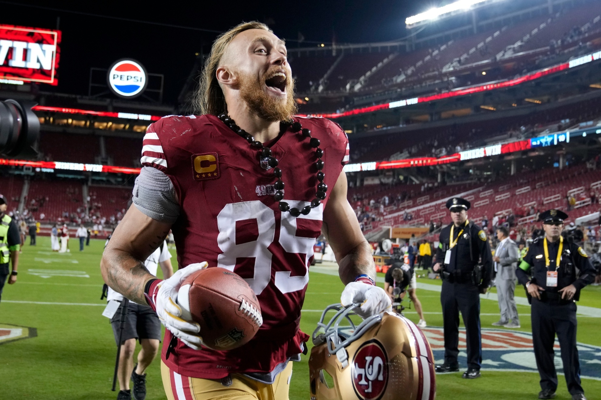 George Kittle, star tight end for the San Francisco 49ers.
