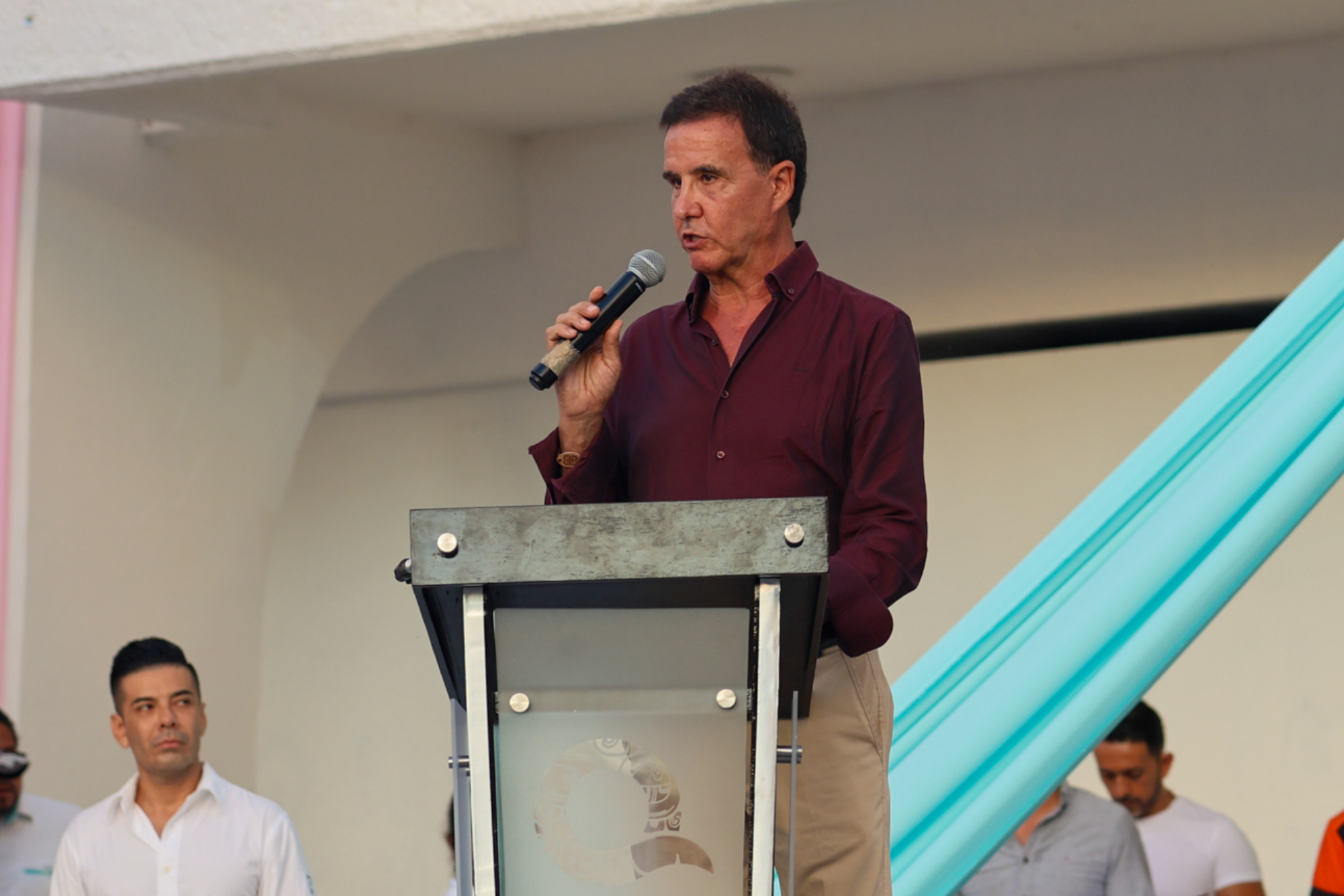 José Ramón de la Morena durante la presentación de The Football Games.