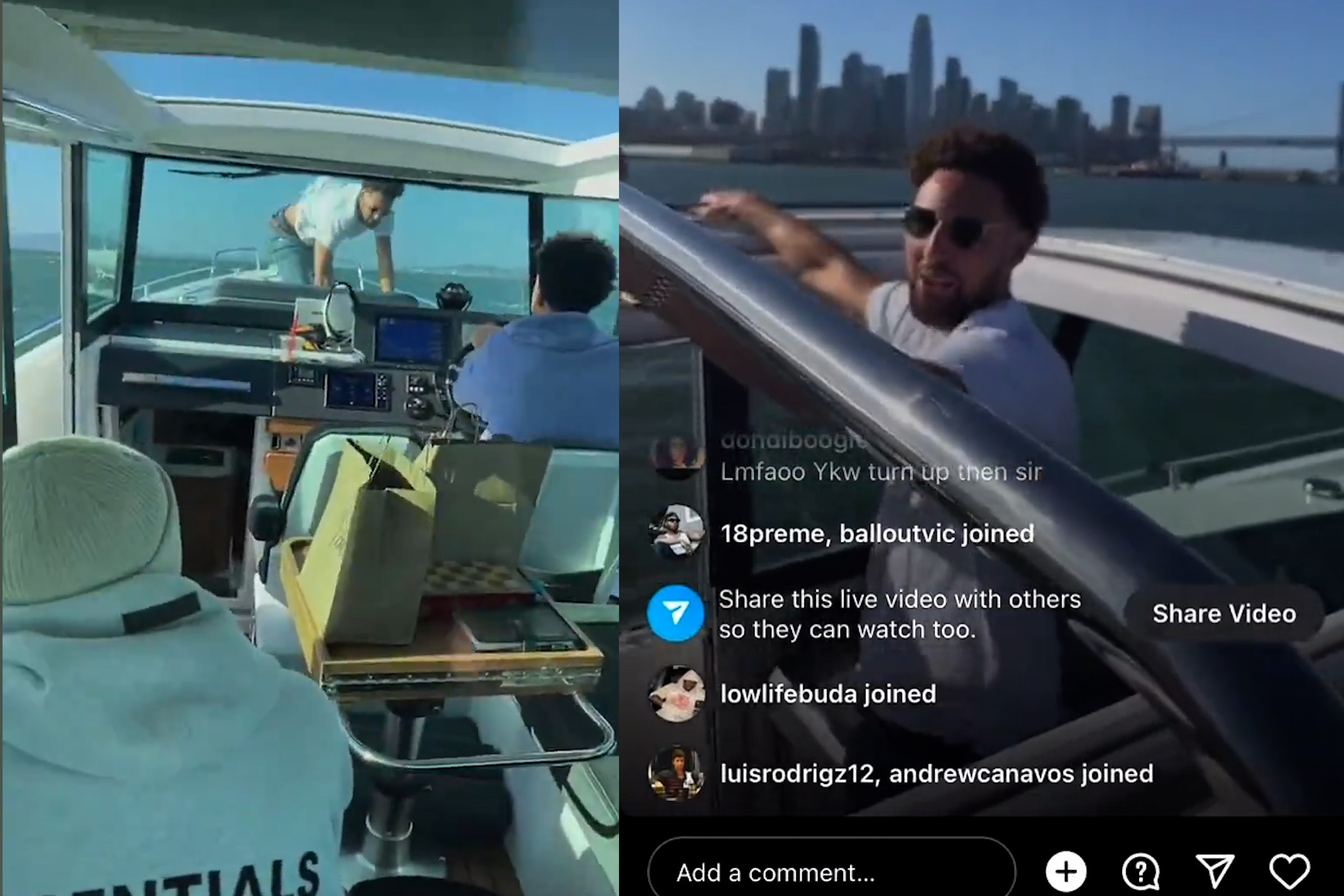 Klay Thompson put himself at risk during boat ride