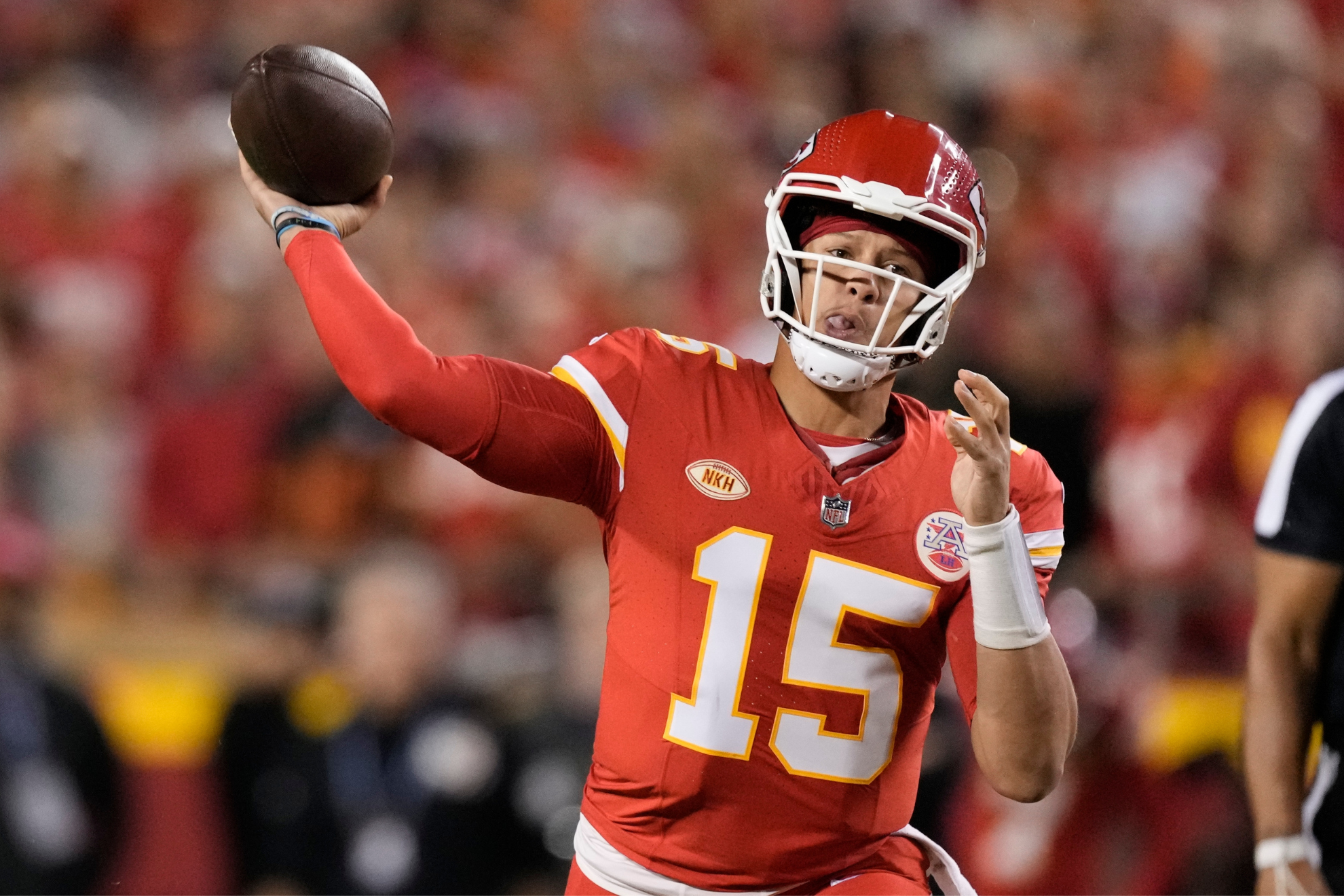Mahomes is now 12-0 against the Broncos.