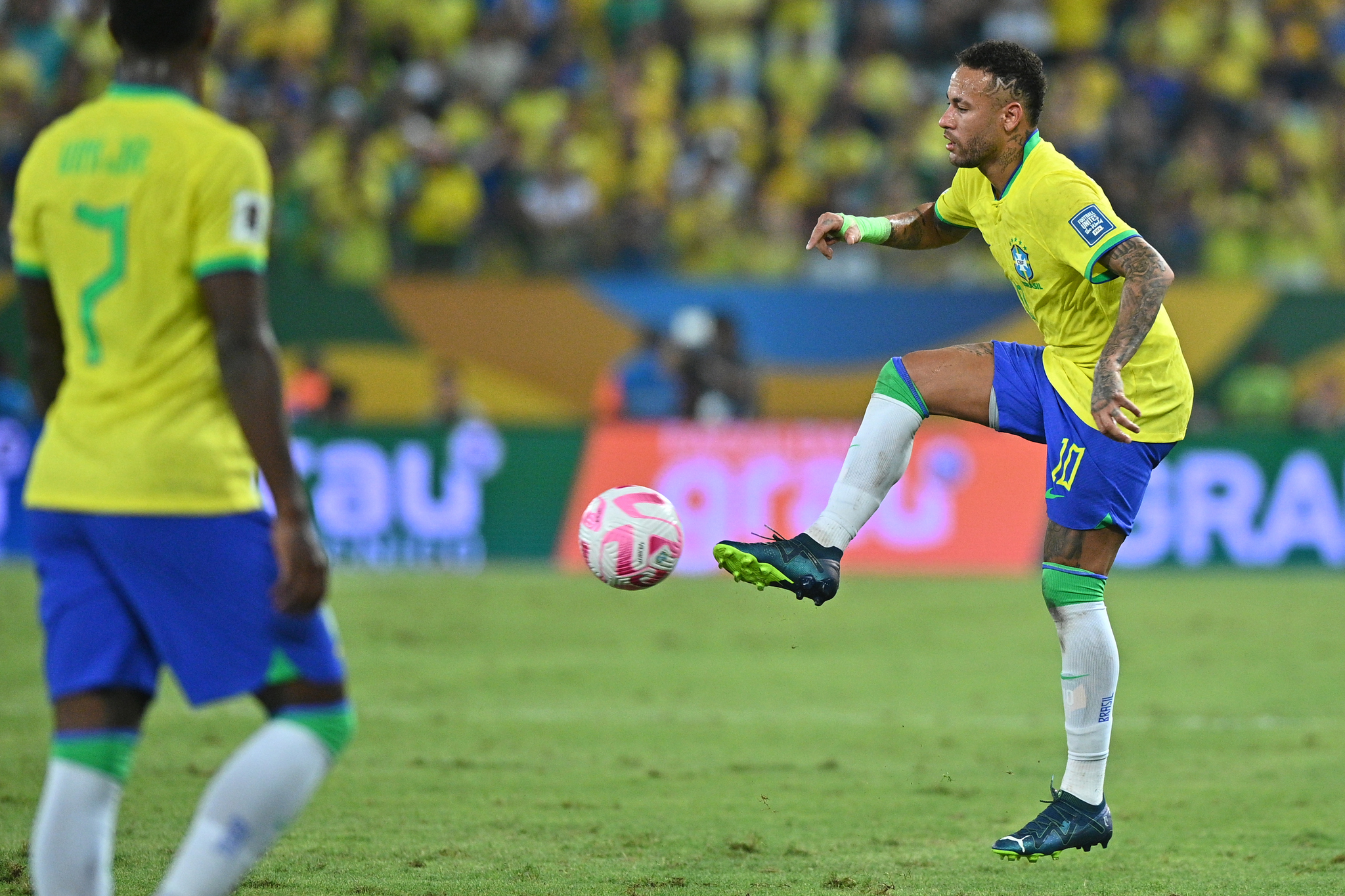 Neymar in action for Brazil. EFE/ Andre Borges