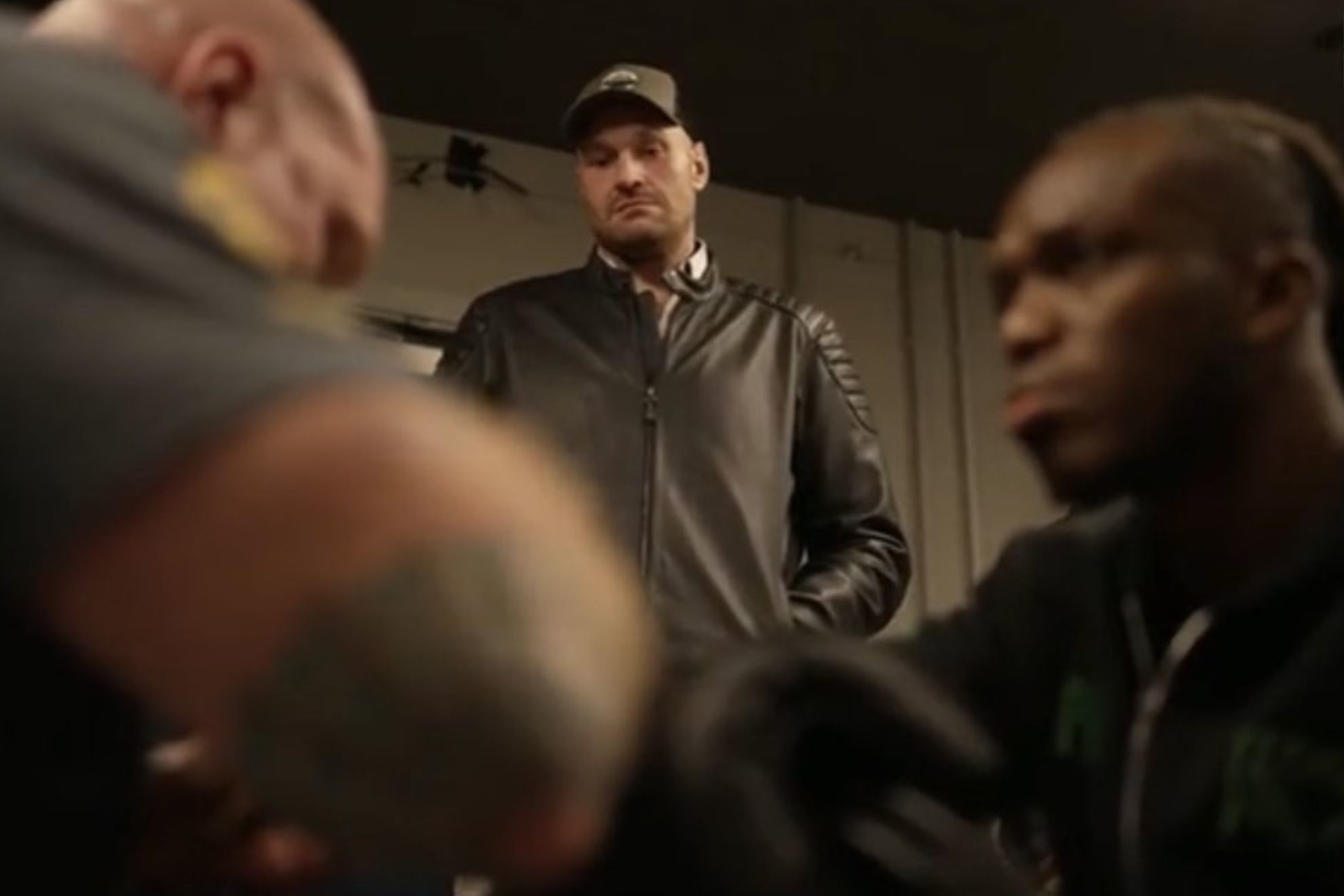 Tyson Fury intimidates KSI prior to brother Tommy Fury beating him