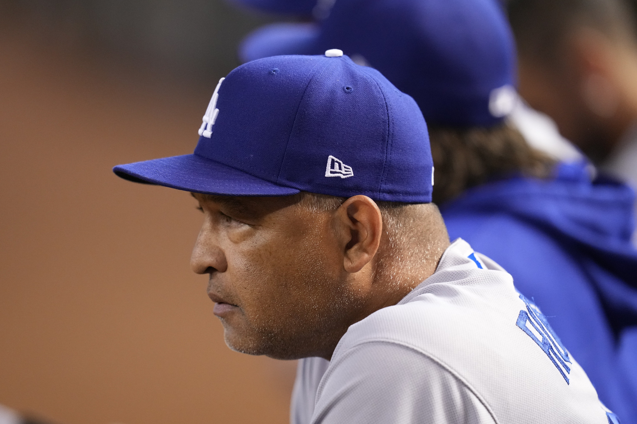 Dave Roberts of the Los Angeles Dodgers
