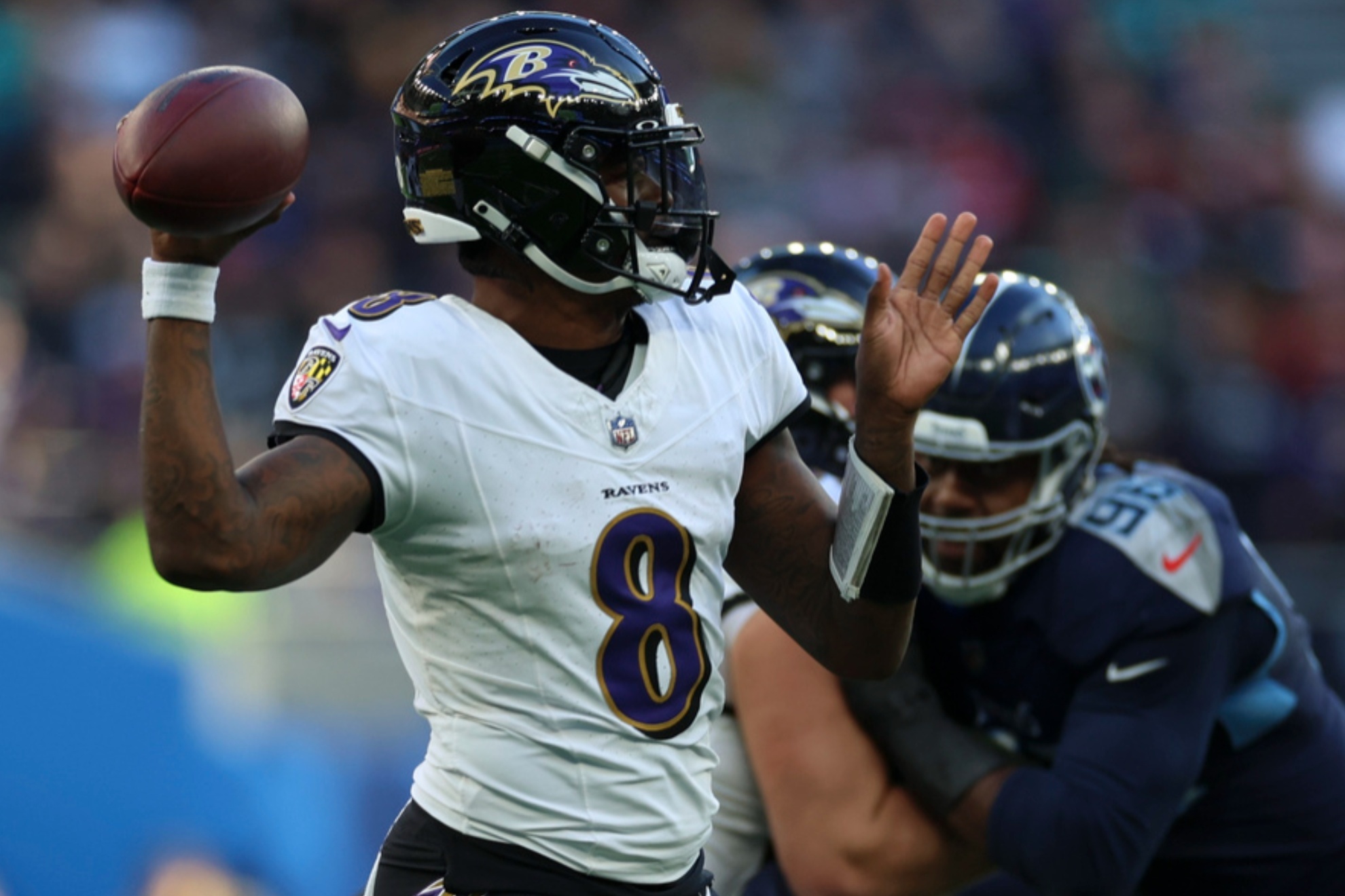 The Ravens beat the Titans in the last game of the London Series