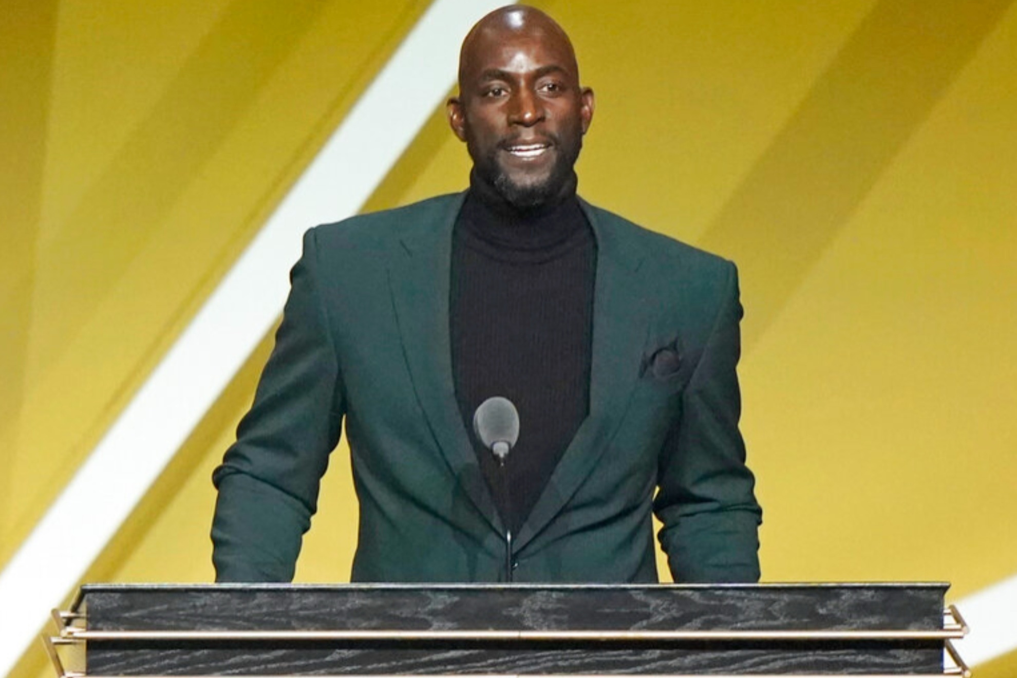 NBA legend Kevin Garnett, played for 21 years with the Timberwolves, Celtics, and Nets