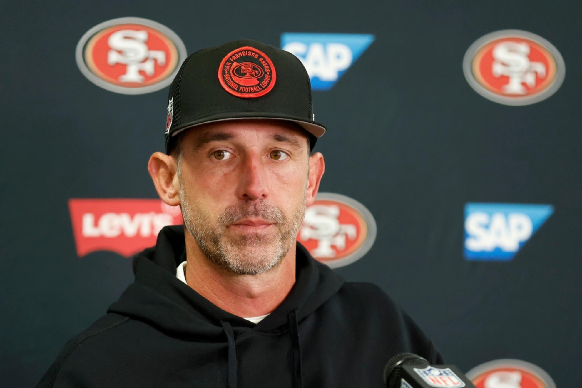 Kyle Shanahan spoke to the media about the teams' injuries