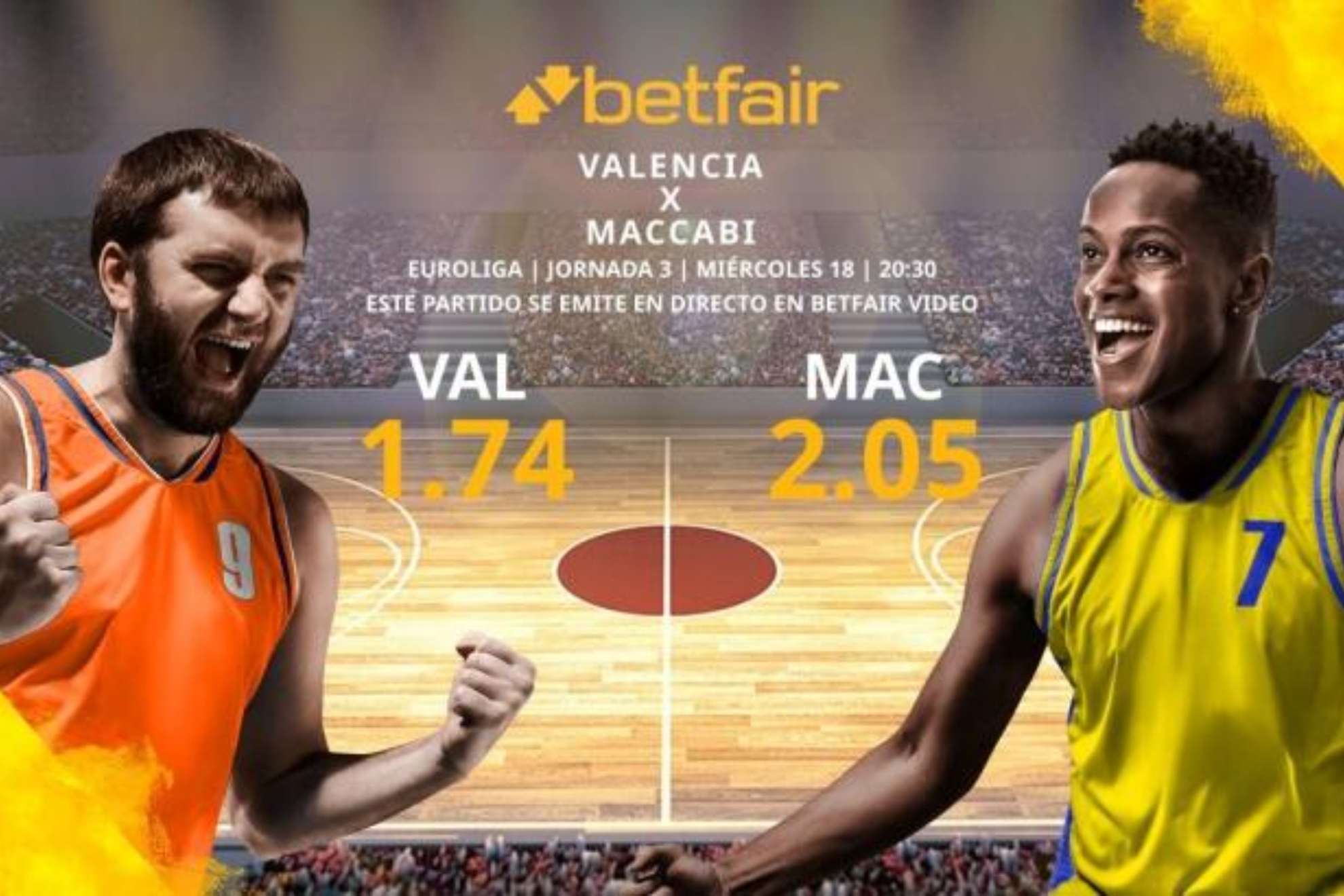 Valencia Basket vs Maccabi Tel Aviv: estadsticas y pronsticos