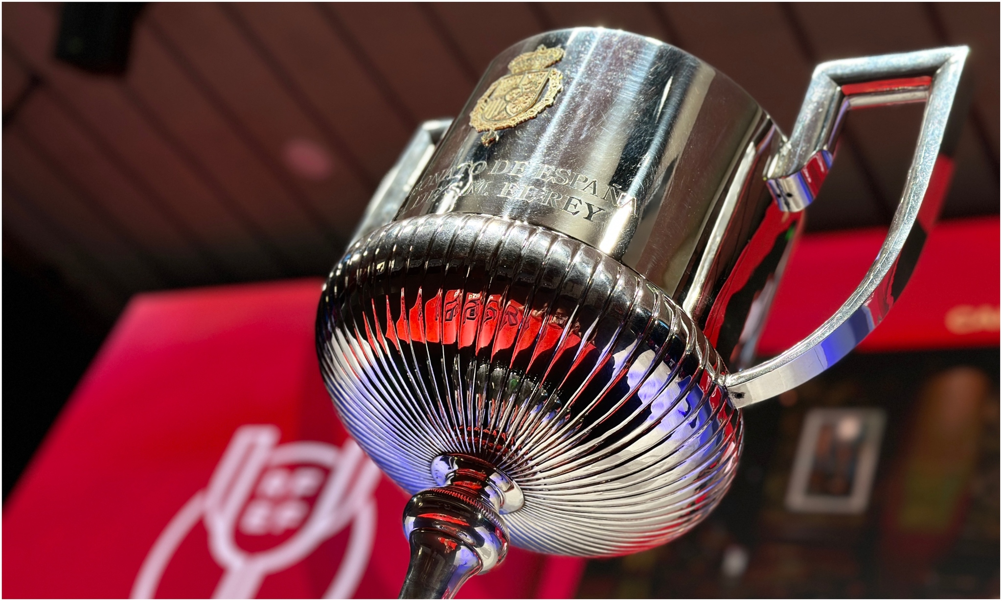 Una imagen del trofeo de la Copa del Rey.