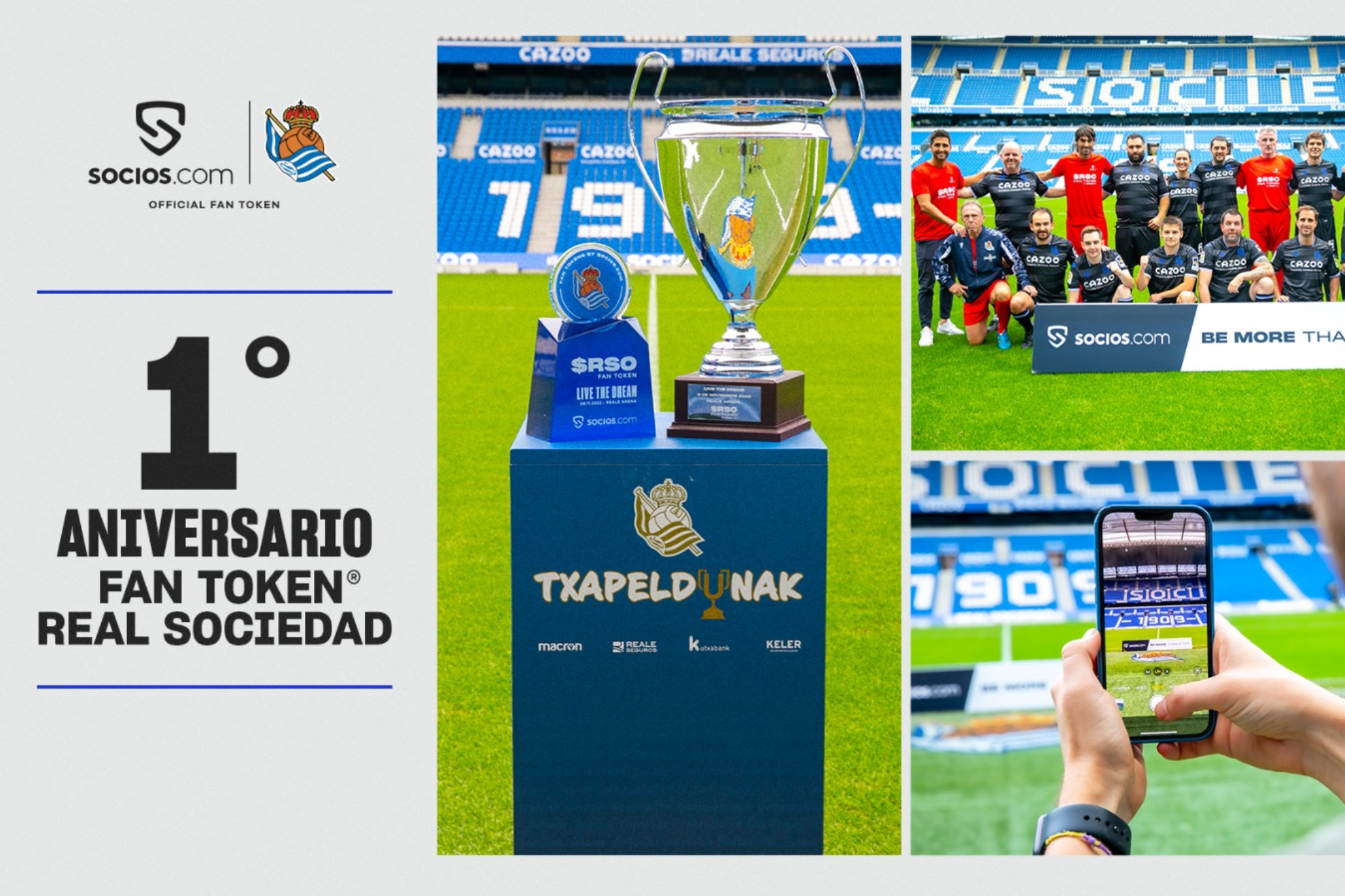 Real Sociedad Fan Token holders grow by 40 percent one year after the launch of its Fan Token