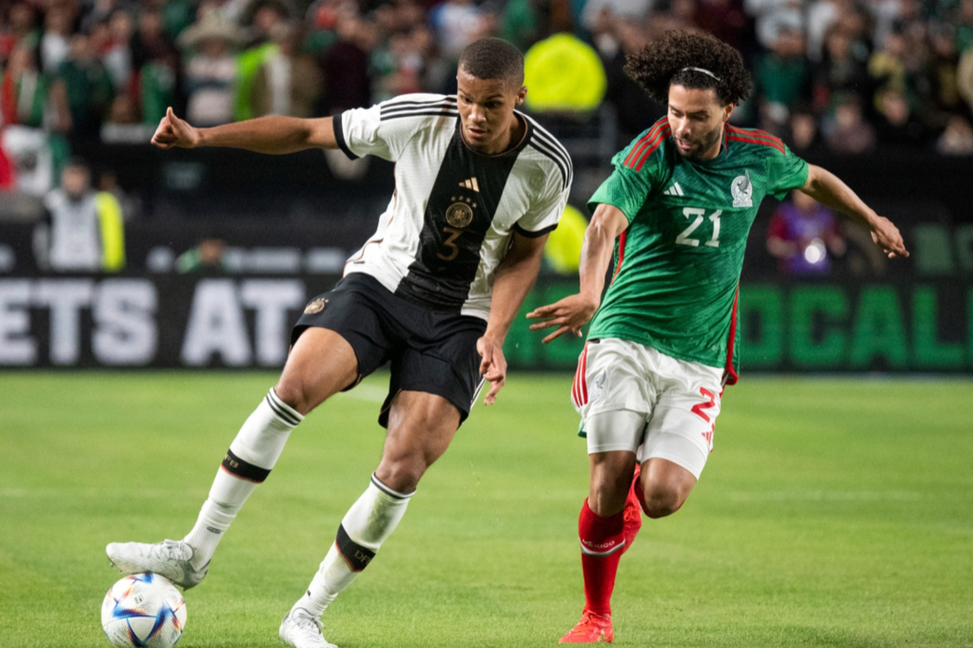 Mexico and Germany tied at two goals apiece in their friendly game in Philadelphia