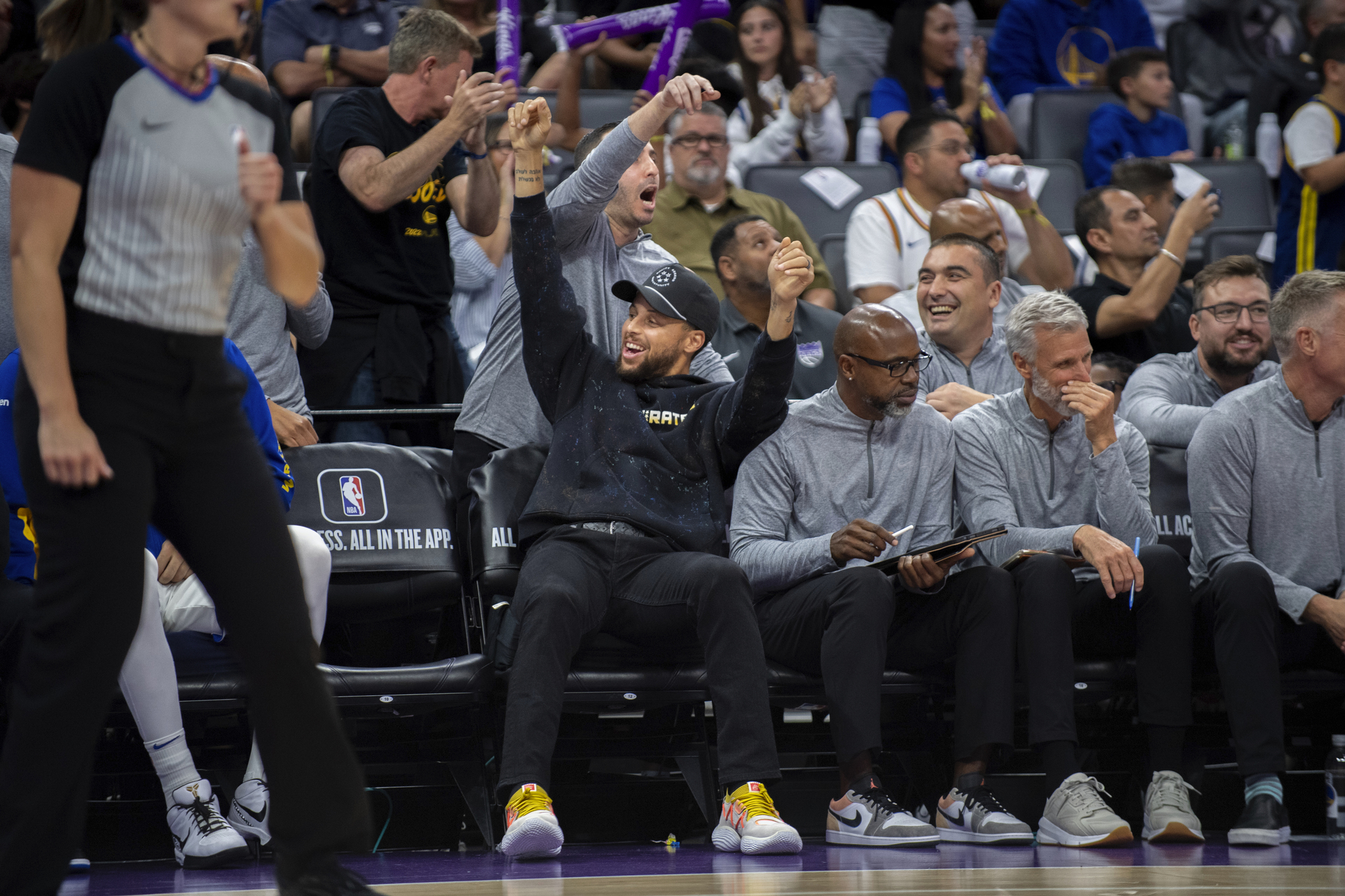 Curry on the bench
